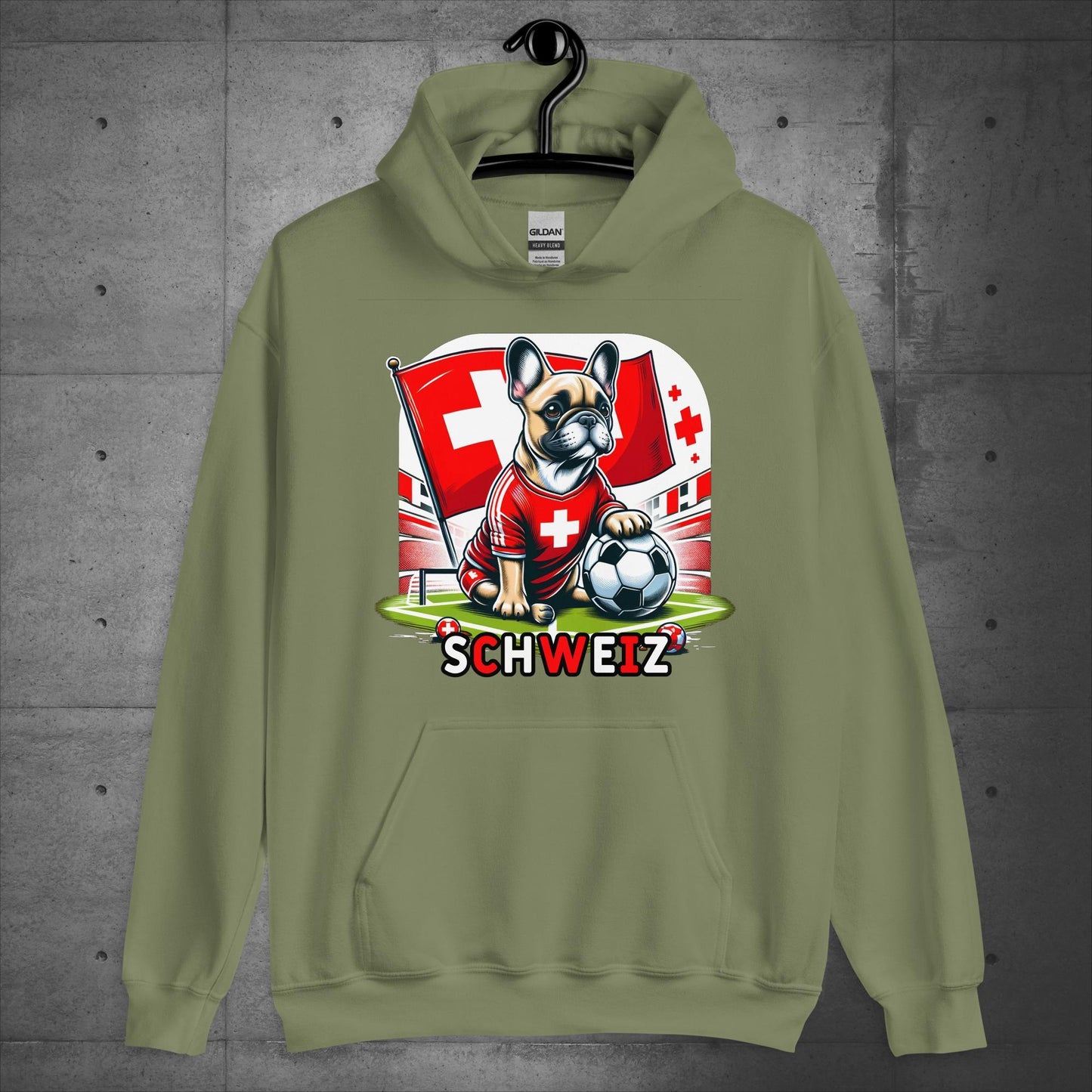 Frenchie Schweiz Football Fan - Unisex Hoodie - Frenchie Emporium