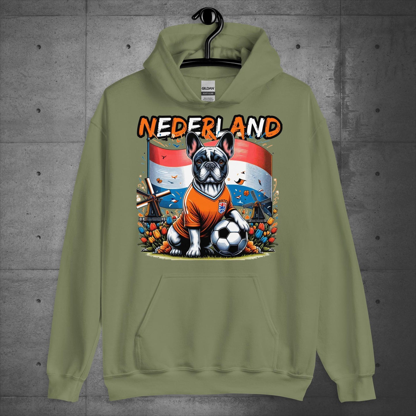 Frenchie Nederland Football Fan - Unisex Hoodie - Frenchie Emporium