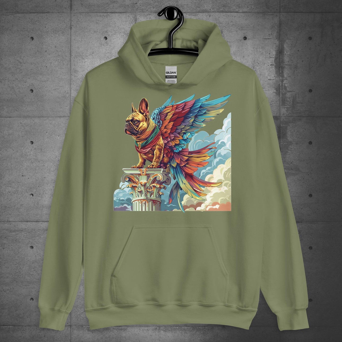 "Wings of Majesty" Frenchie Unisex Hoodie - Frenchie Emporium