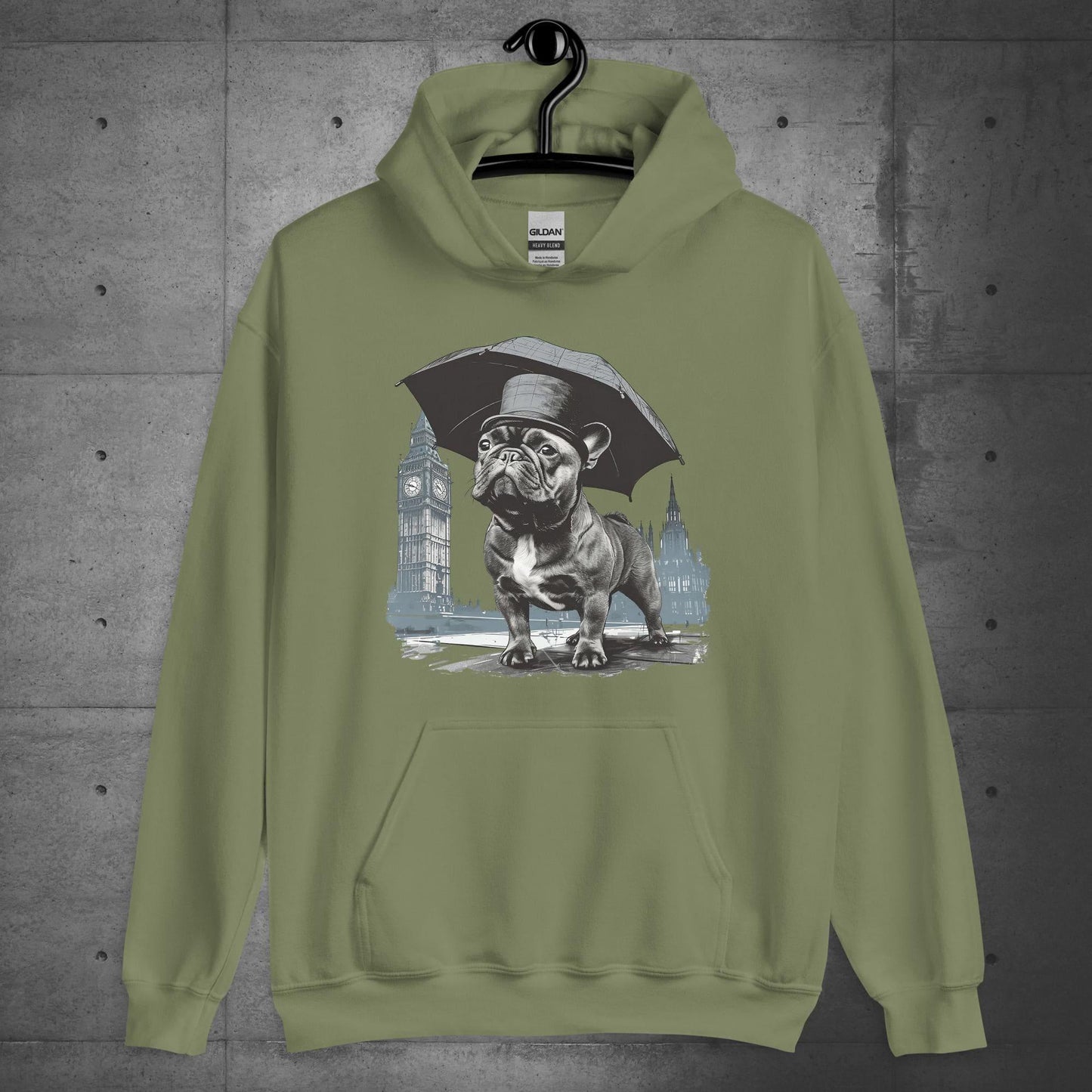 Paw-sitivly British Frenchie - Unisex Hoodie - Frenchie Emporium