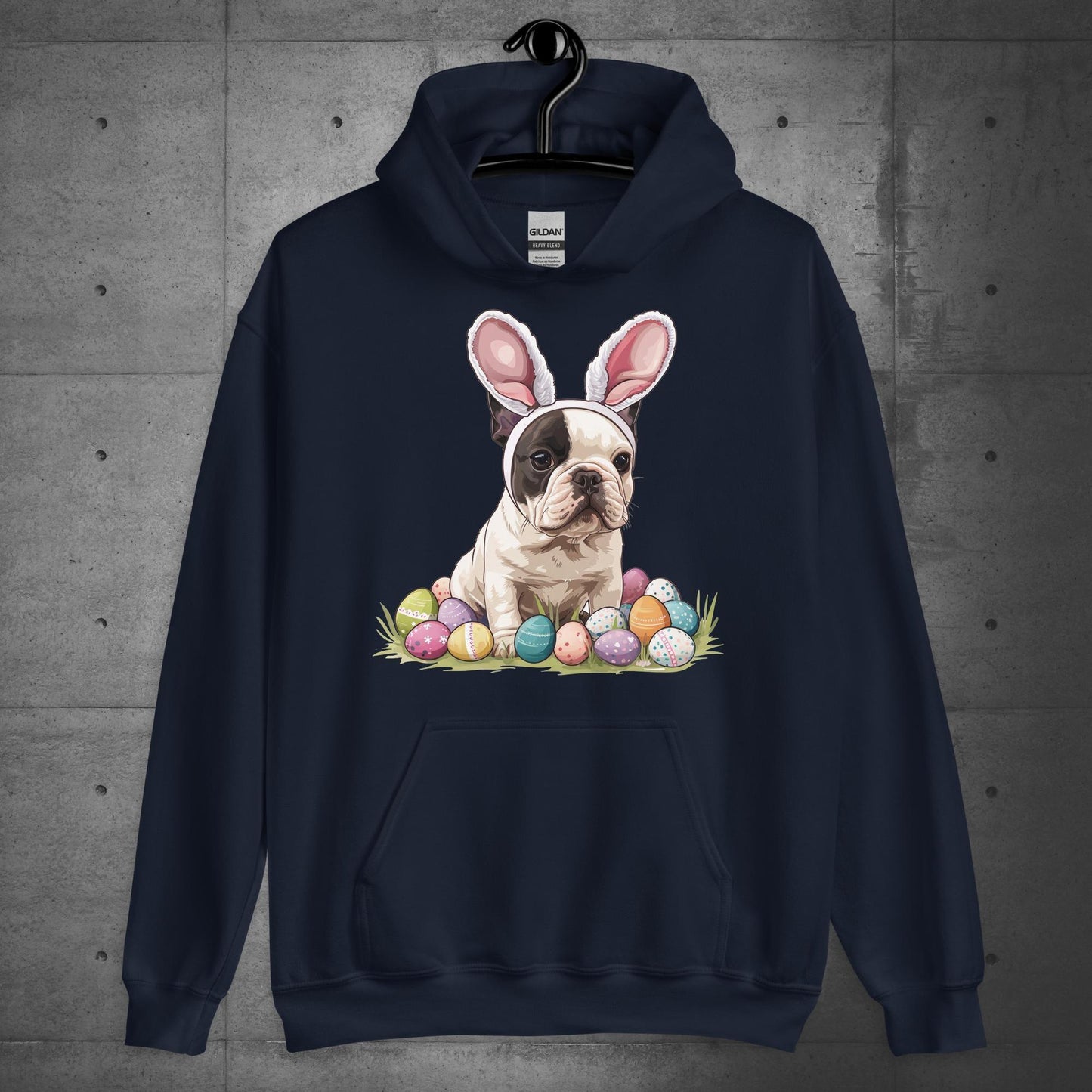 Frenchie Easter Bunny Bliss Unisex Hoodie - Frenchie Emporium