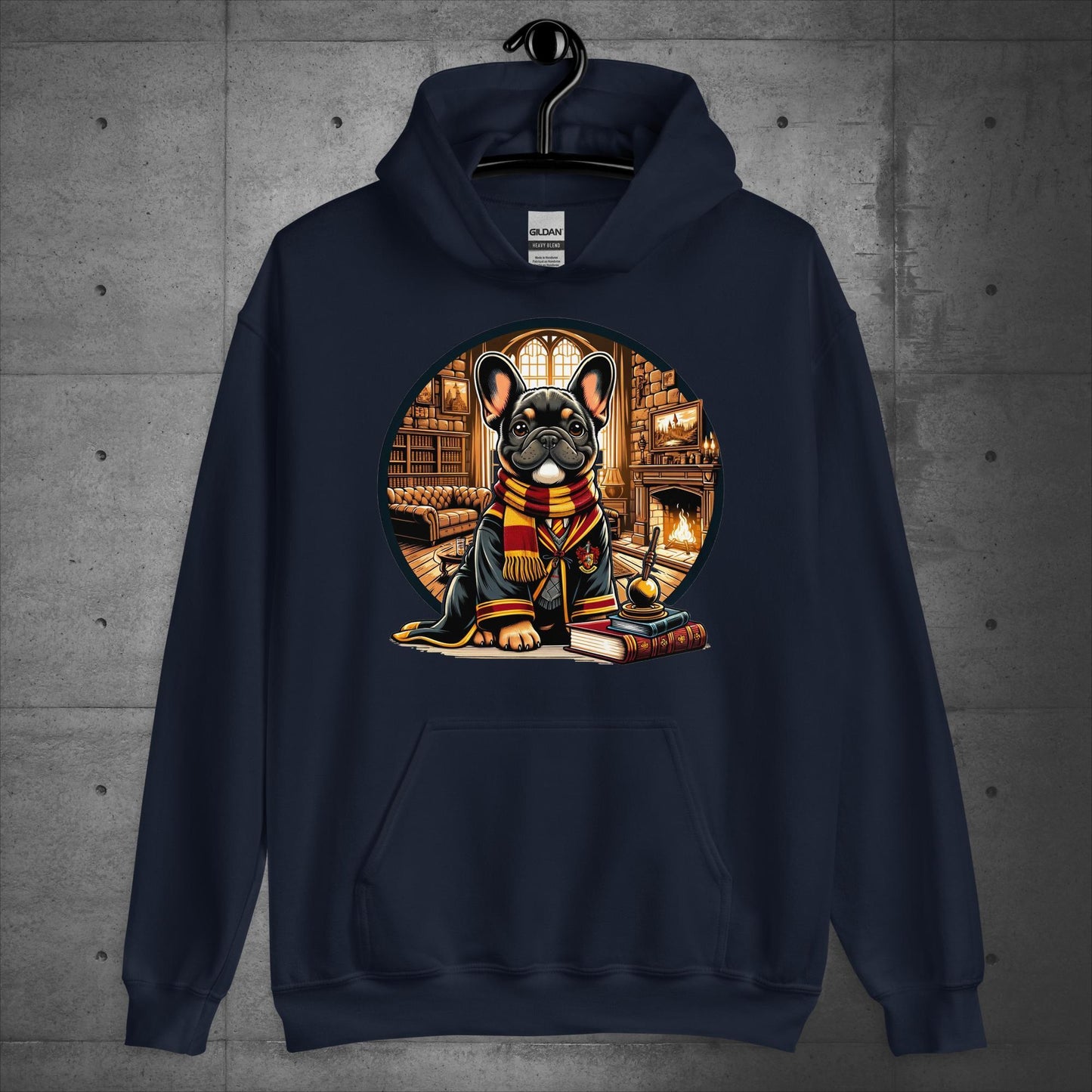 Unisex "Gryffindor Frenchie" Hoodie: - Frenchie Emporium