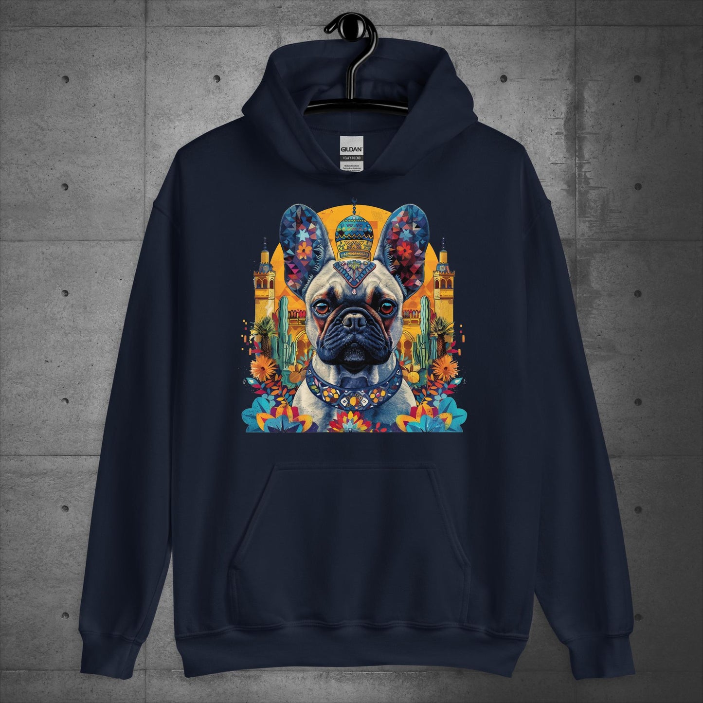 Colorful Marrakesh Medina Frenchie Unisex Hoodie - Frenchie Emporium