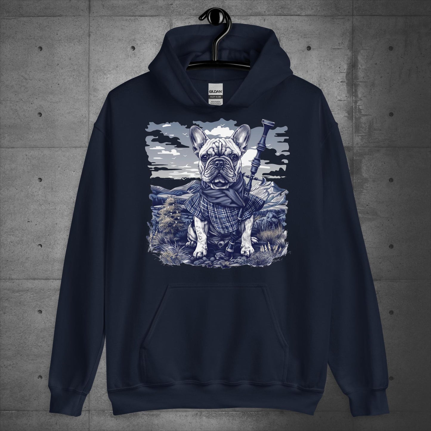 Tartan Highland Frenchie - Unisex Hoodie - Frenchie Emporium