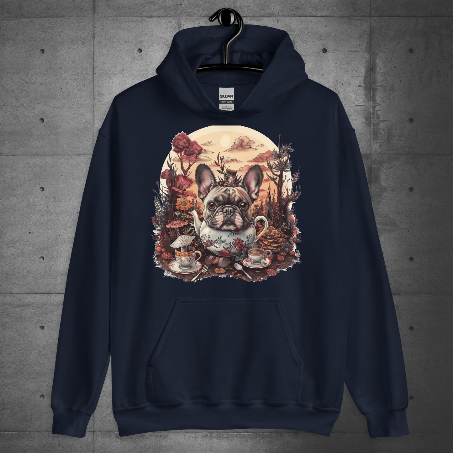 Tea Party Frenchie - Unisex Hoodie - Frenchie Emporium