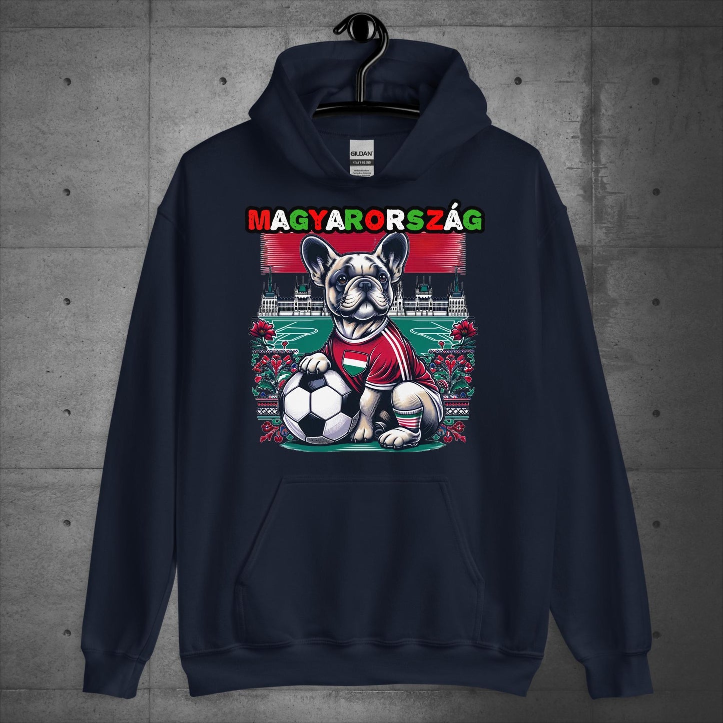 Frenchie Magyarország Football Fan - Unisex Hoodie - Frenchie Emporium
