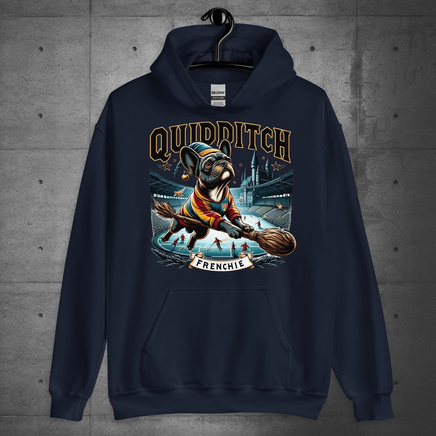 Unisex "Quidditch Frenchie" Hoodie - Frenchie Emporium