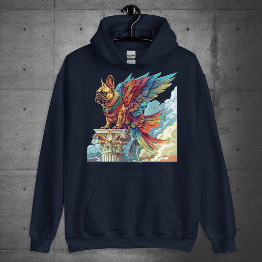 "Wings of Majesty" Frenchie Unisex Hoodie - Frenchie Emporium