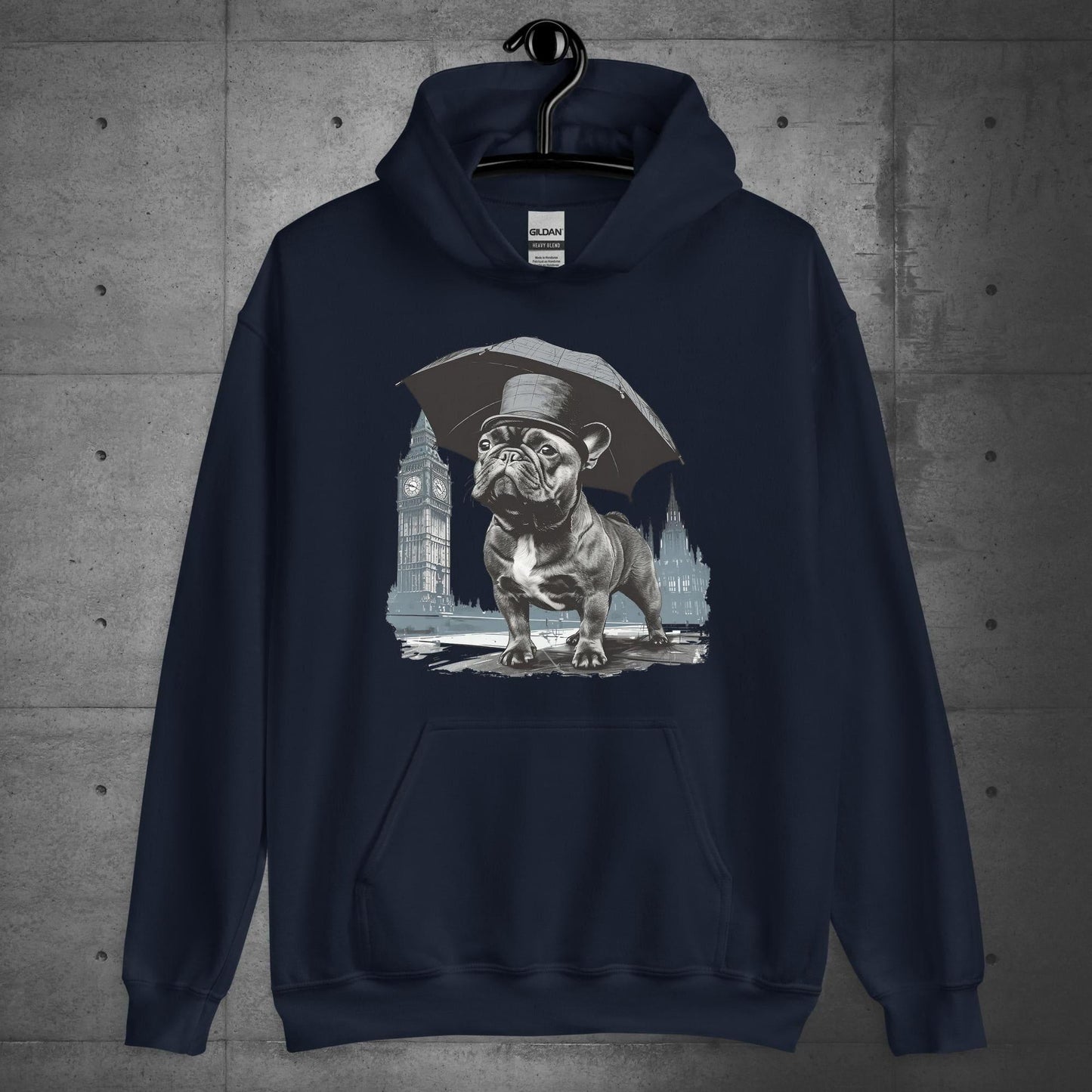 Paw-sitivly British Frenchie - Unisex Hoodie - Frenchie Emporium