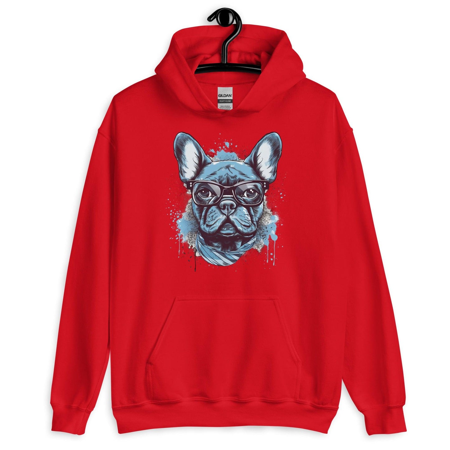 Hipster Frenchie - Unisex Hoodie - Frenchie Emporium