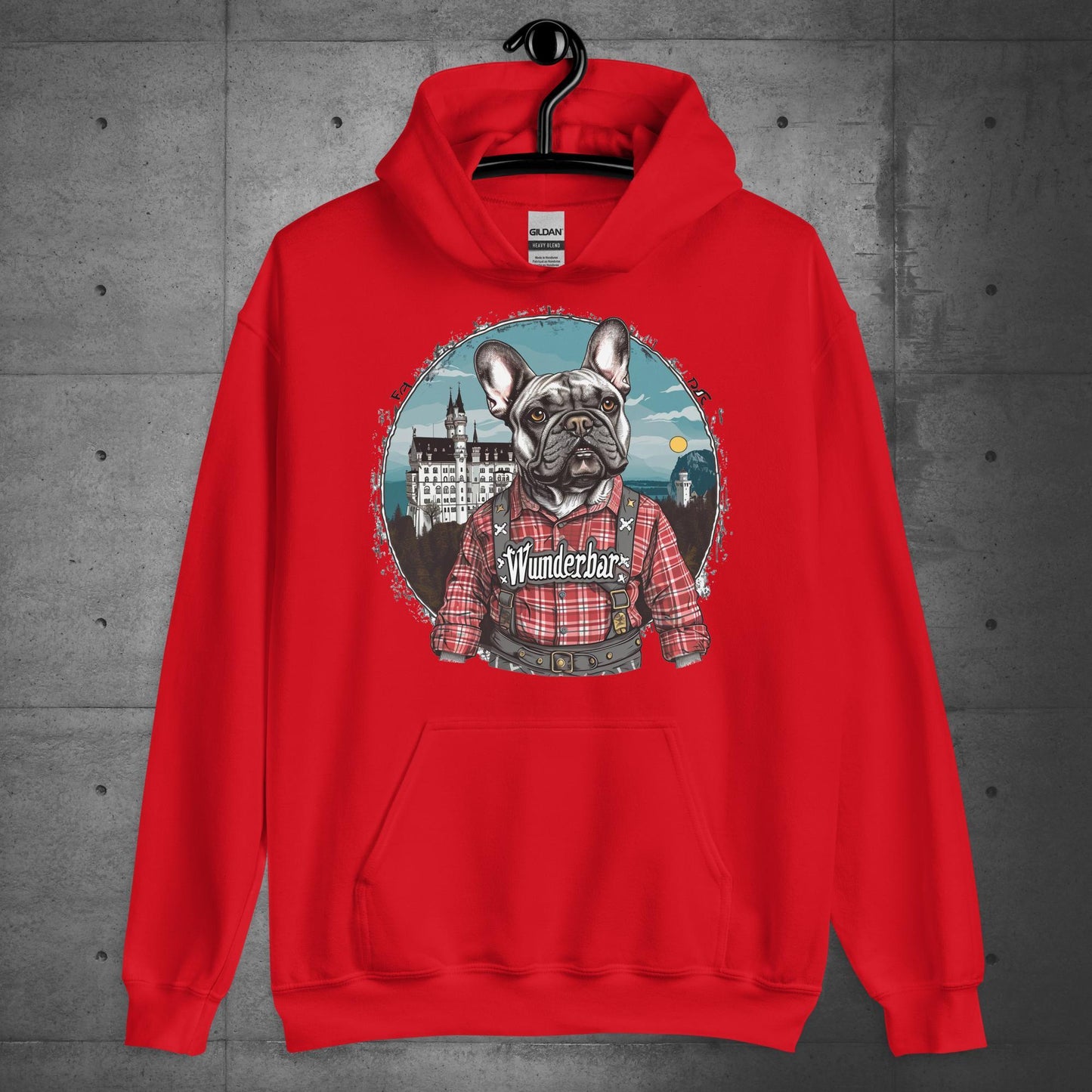 Wunderbar Frenchie in Lederhosen Unisex Hoodie - Frenchie Emporium