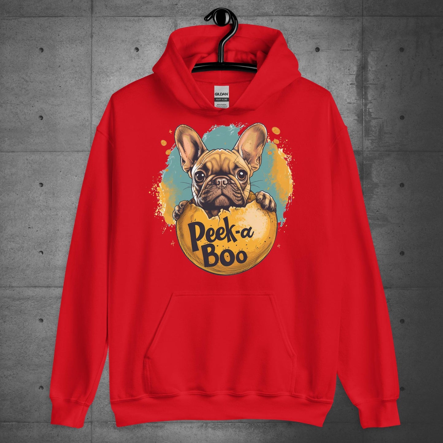 "Peek-a-Boo Frenchie" - Unisex Hoodie - Frenchie Emporium