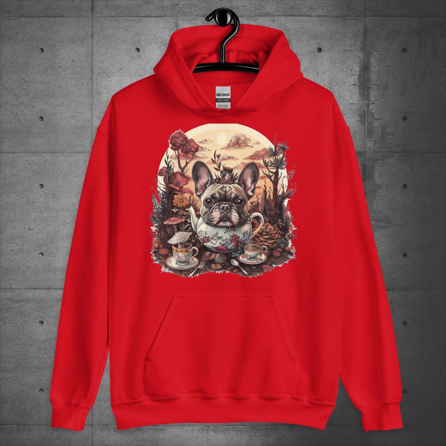 Tea Party Frenchie - Unisex Hoodie - Frenchie Emporium