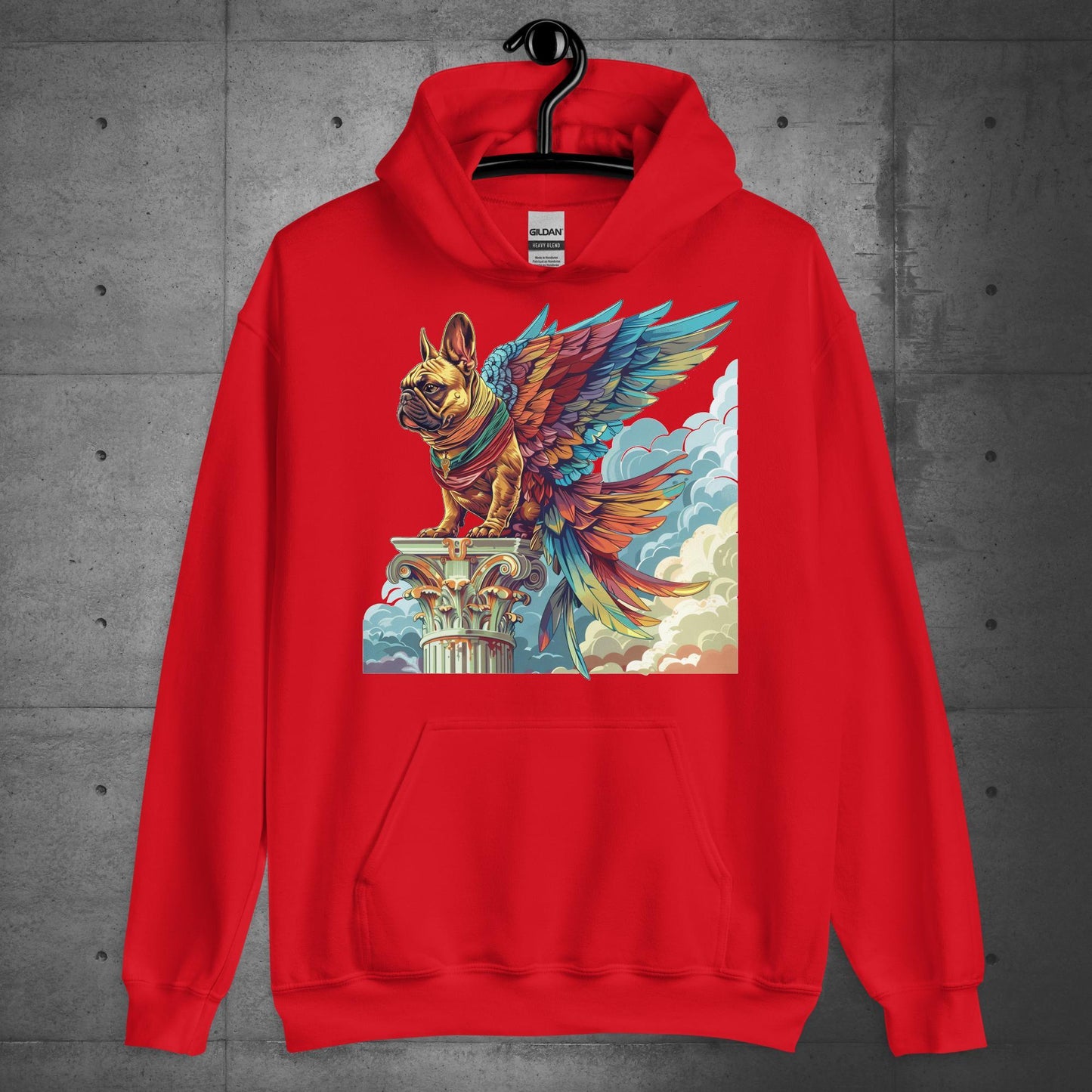 "Wings of Majesty" Frenchie Unisex Hoodie - Frenchie Emporium