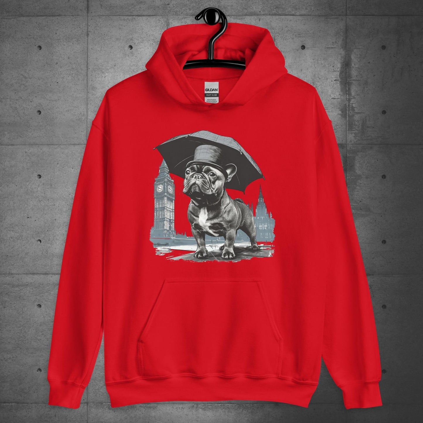 Paw-sitivly British Frenchie - Unisex Hoodie - Frenchie Emporium