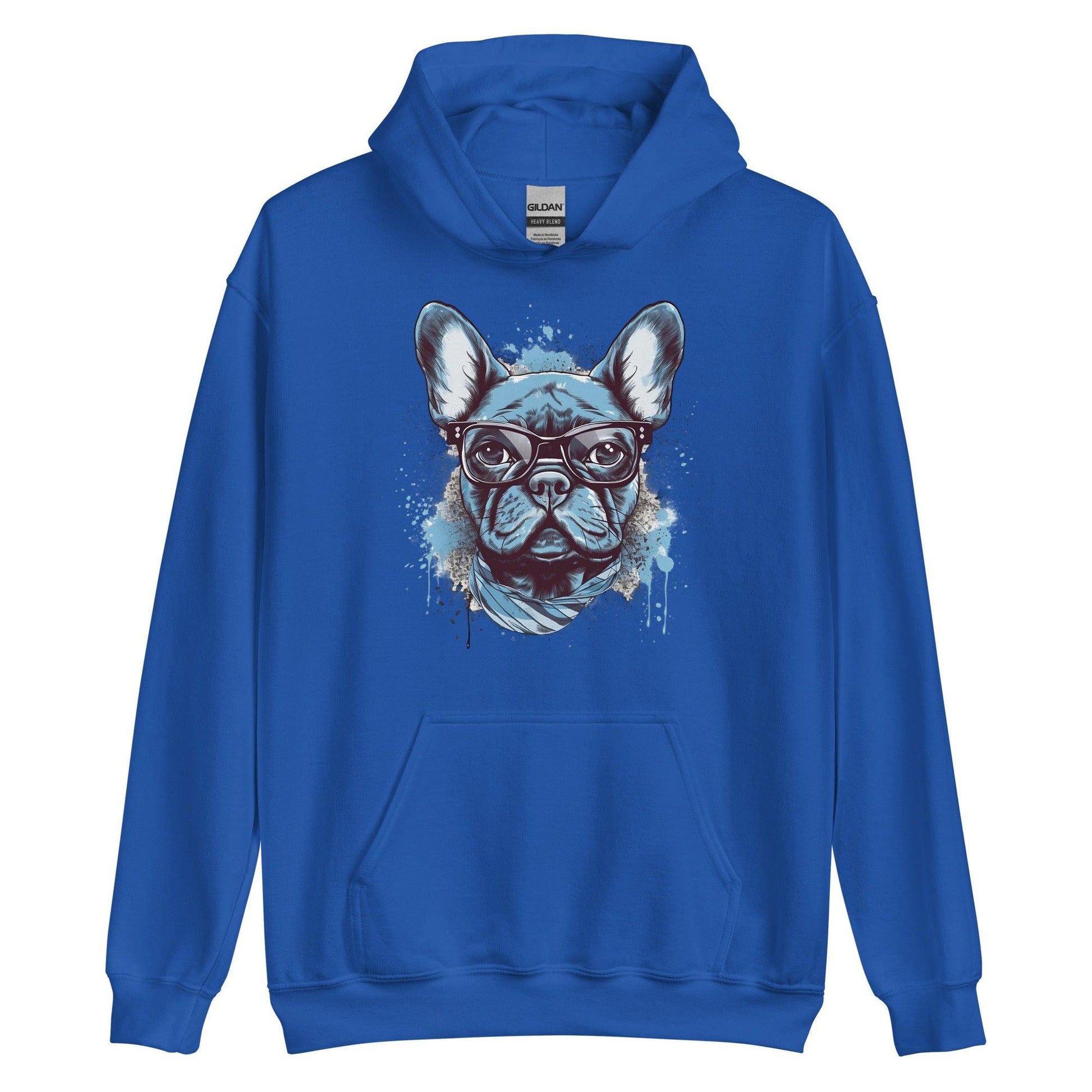 Hipster Frenchie - Unisex Hoodie - Frenchie Emporium