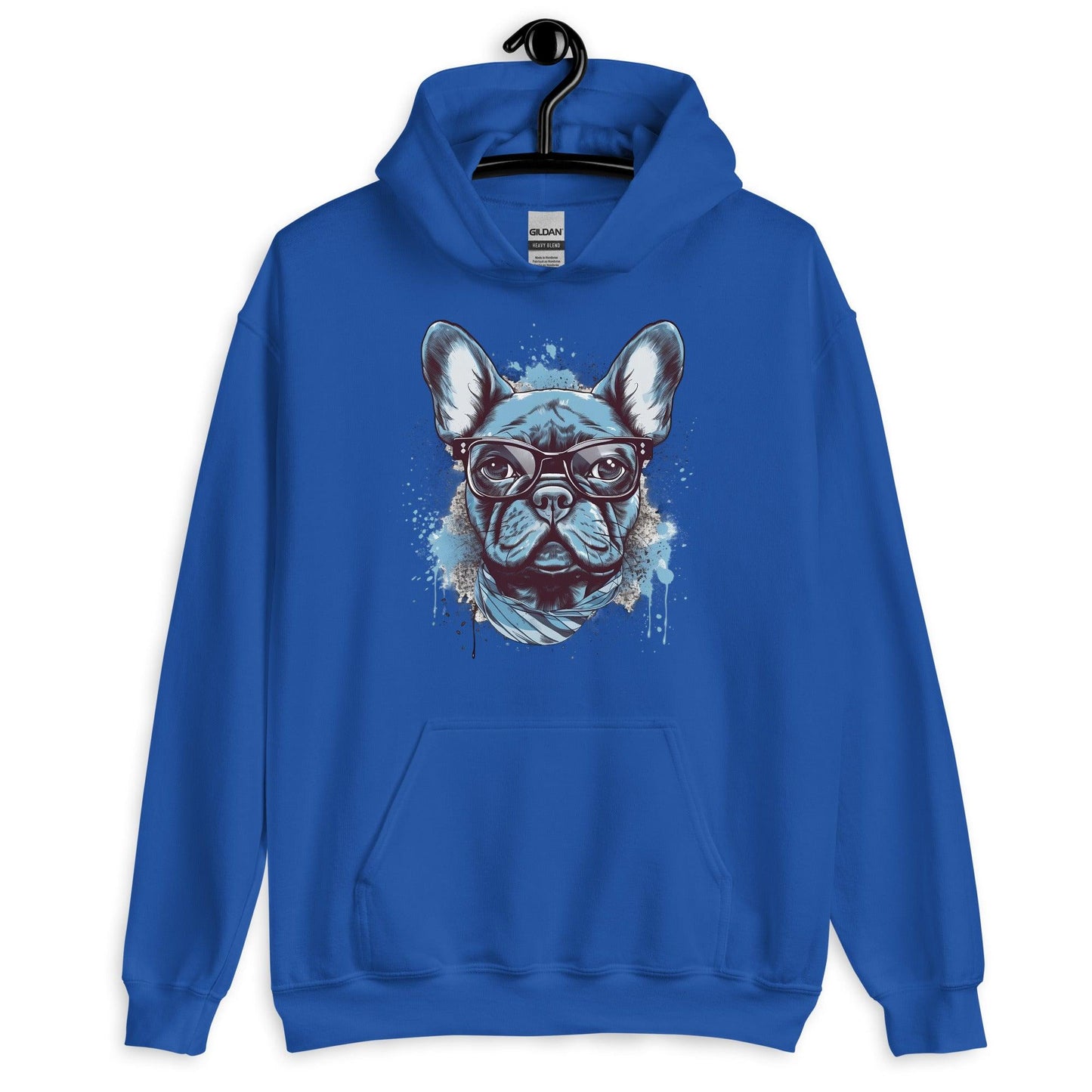Hipster Frenchie - Unisex Hoodie - Frenchie Emporium