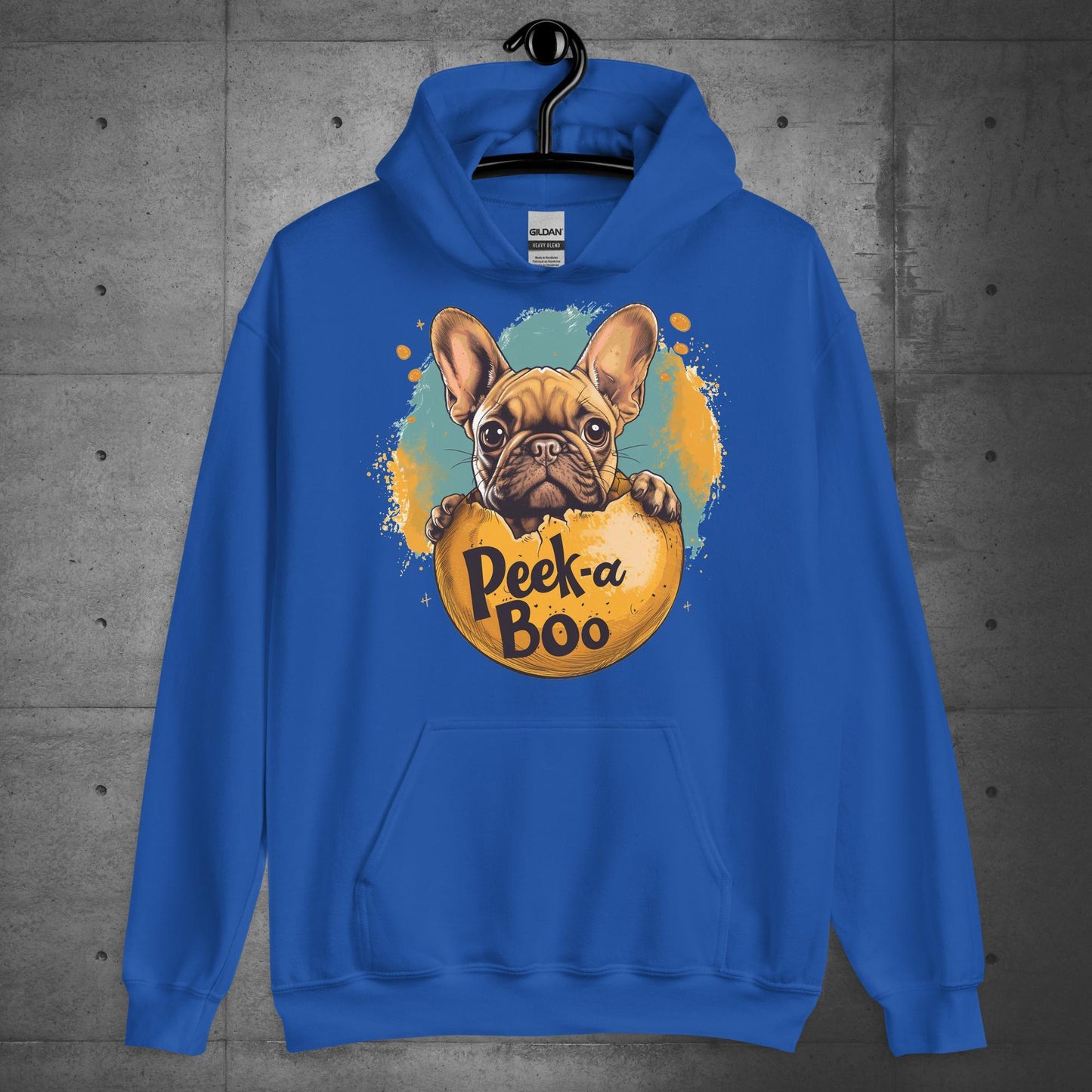 "Peek-a-Boo Frenchie" - Unisex Hoodie - Frenchie Emporium