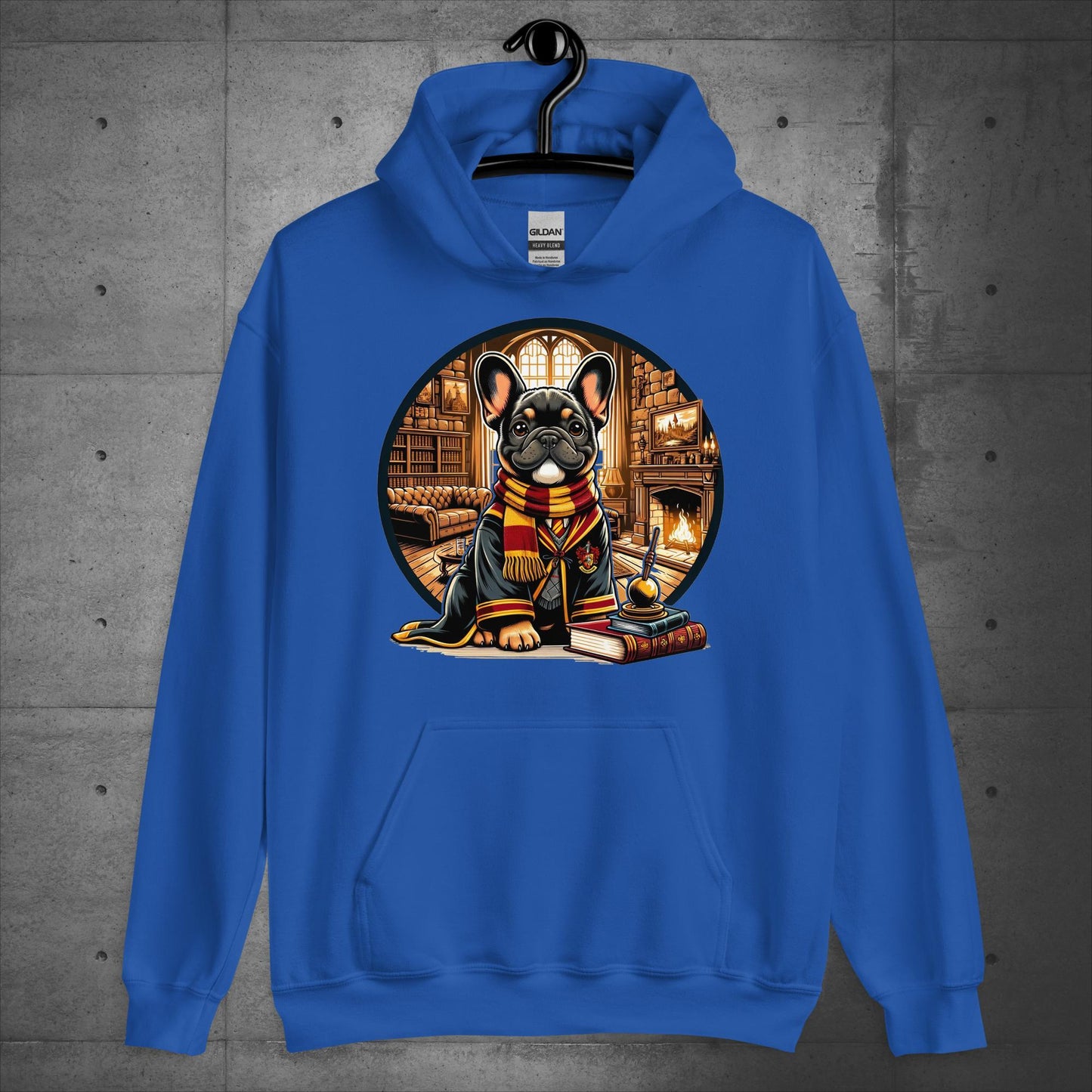 Unisex "Gryffindor Frenchie" Hoodie: - Frenchie Emporium