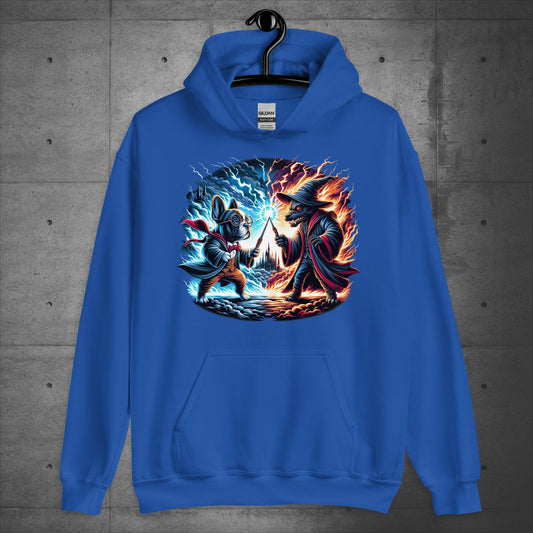 Unisex French Bulldog "Wizarding Duel" Hoodie - Frenchie Emporium