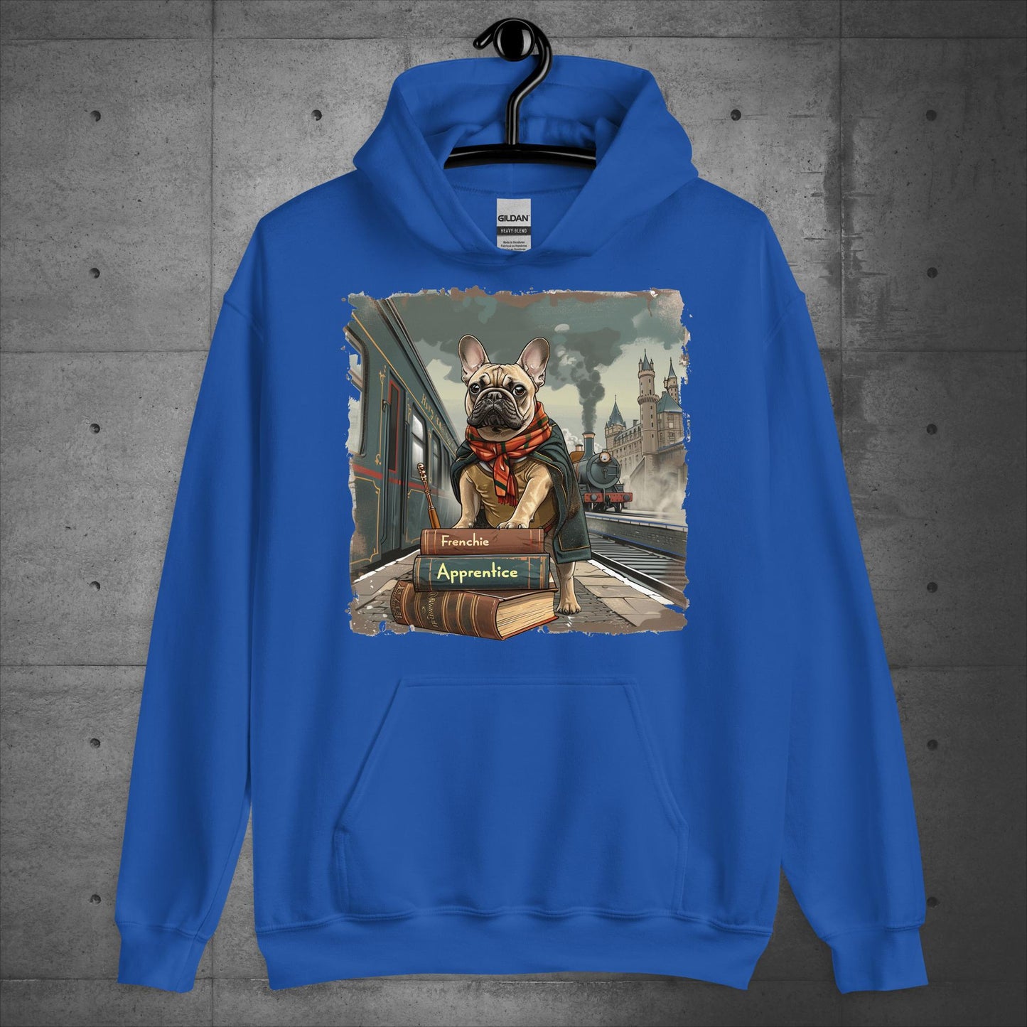Unisex French Bulldog "Train to Wizardry" Hoodie - Frenchie Emporium