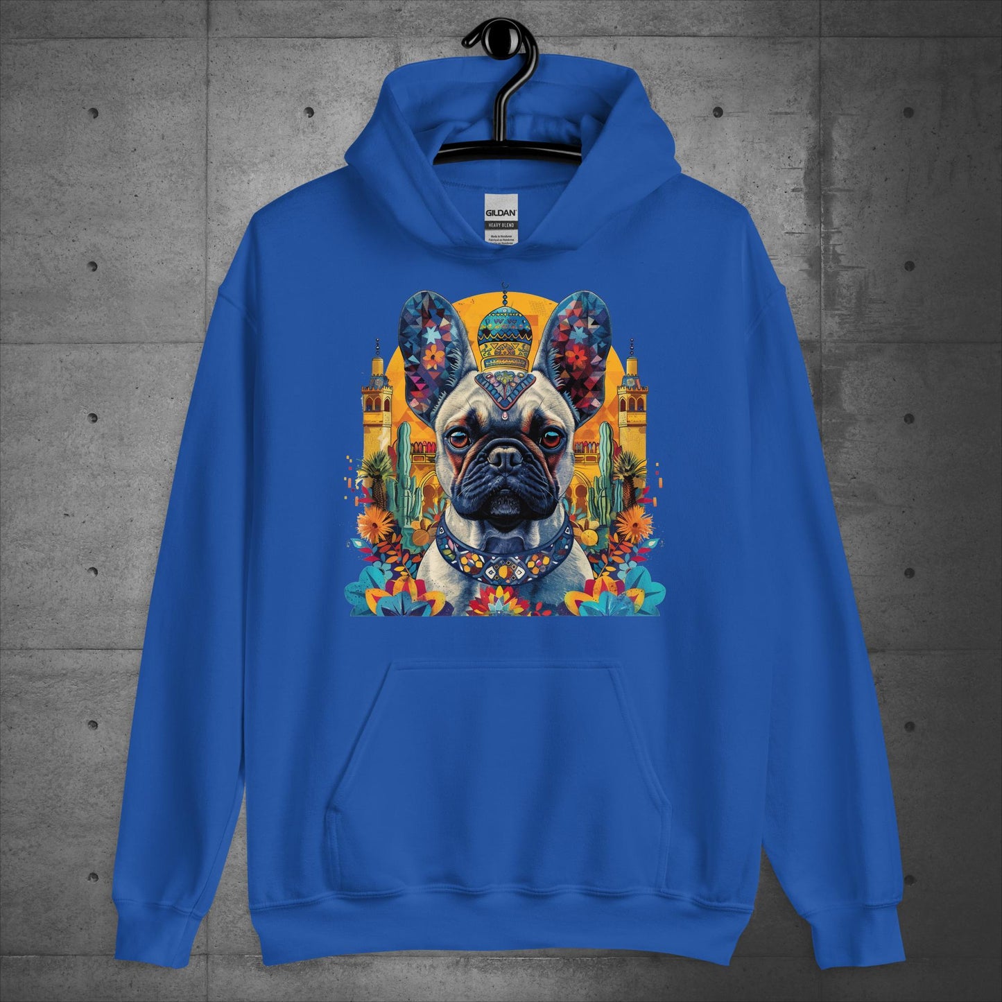 Colorful Marrakesh Medina Frenchie Unisex Hoodie - Frenchie Emporium