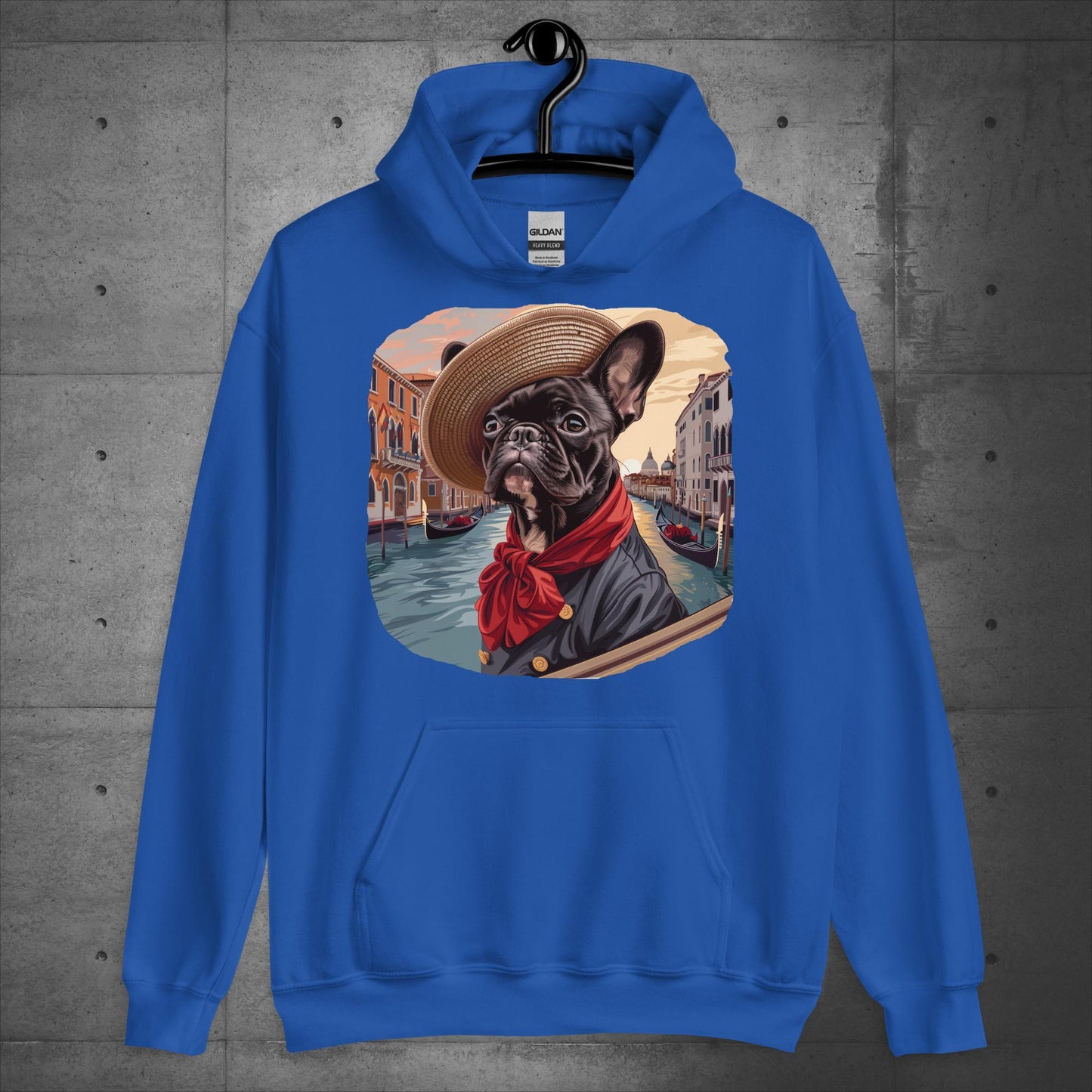 Frenchie as Venice Gondolier - Unisex Hoodie - Frenchie Emporium