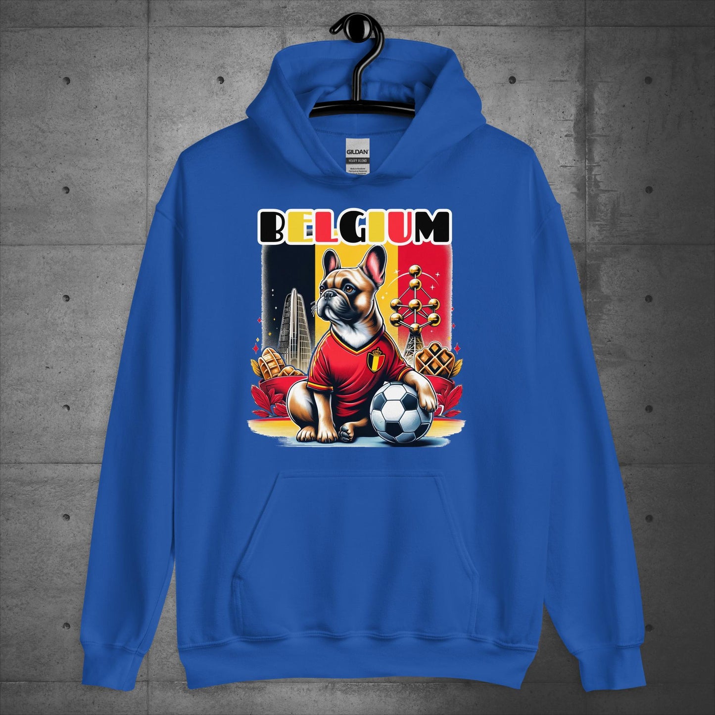 Frenchie Belgium Football Fan - Unisex Hoodie - Frenchie Emporium
