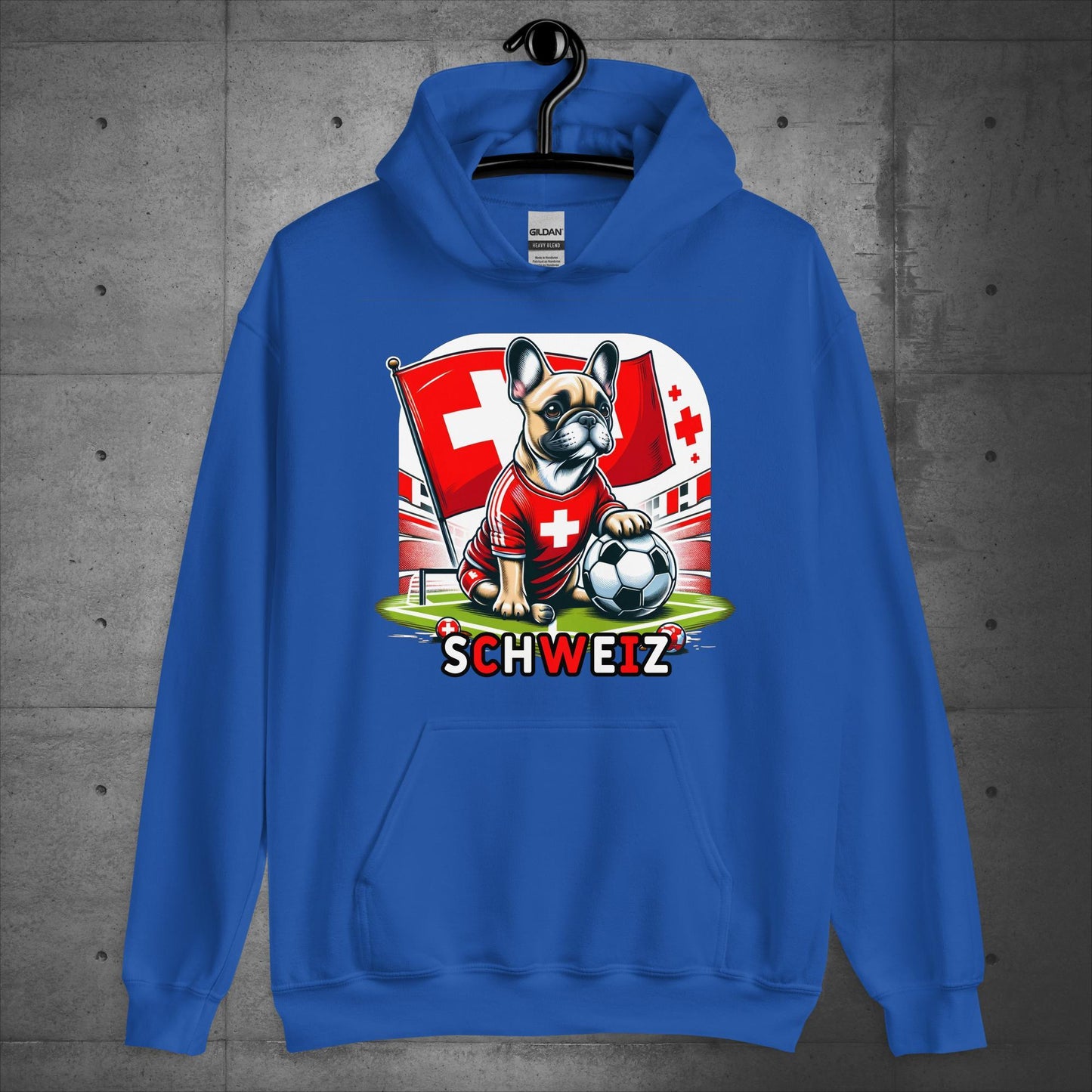 Frenchie Schweiz Football Fan - Unisex Hoodie - Frenchie Emporium