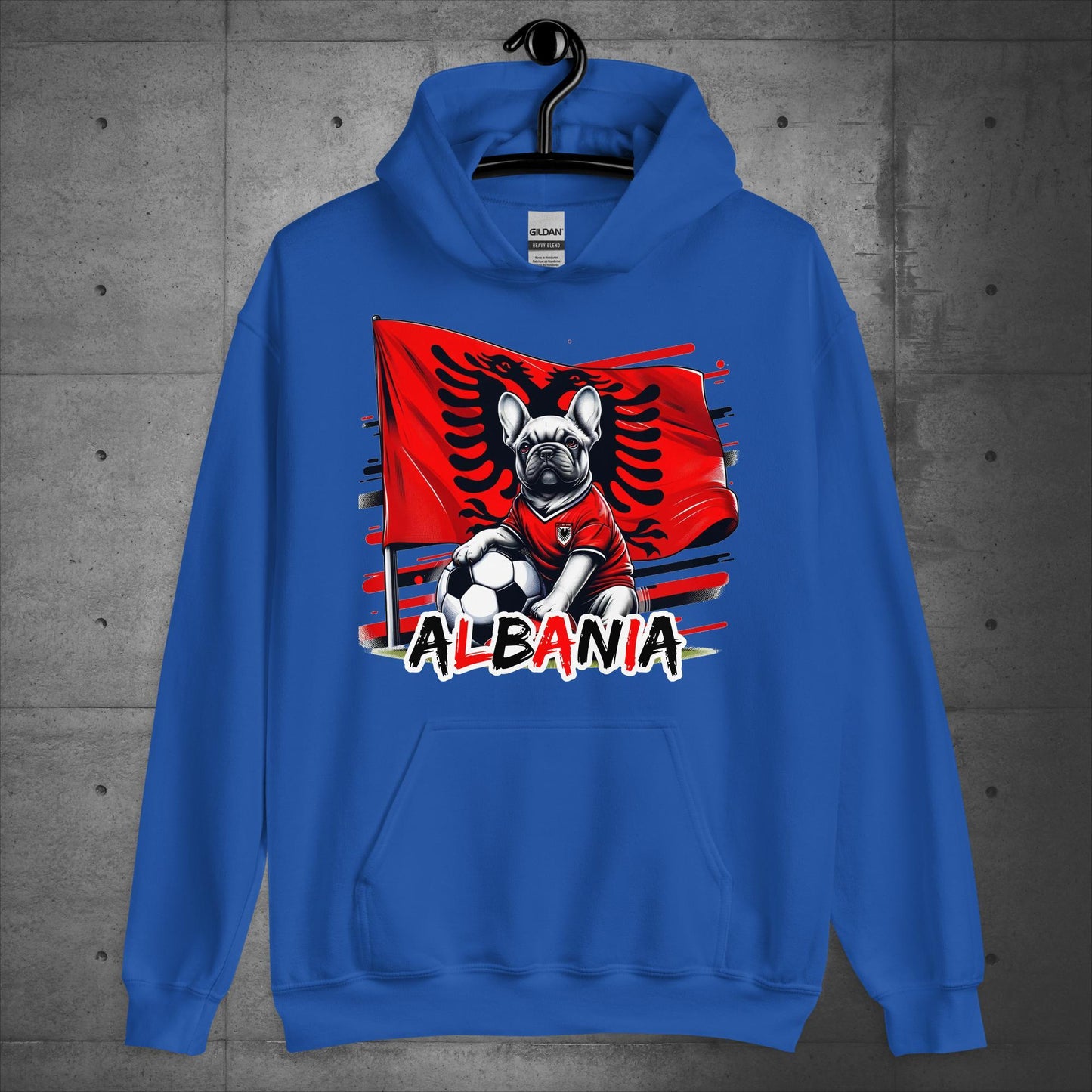 Frenchie Albania Football Fan - Unisex Hoodie - Frenchie Emporium