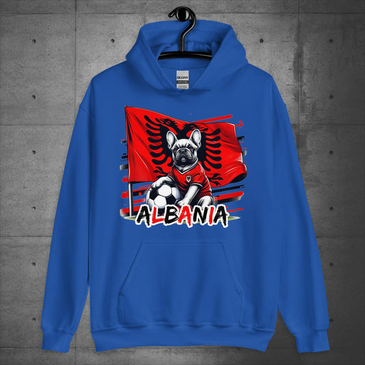 Frenchie Albania Football Fan - Unisex Hoodie - Frenchie Emporium