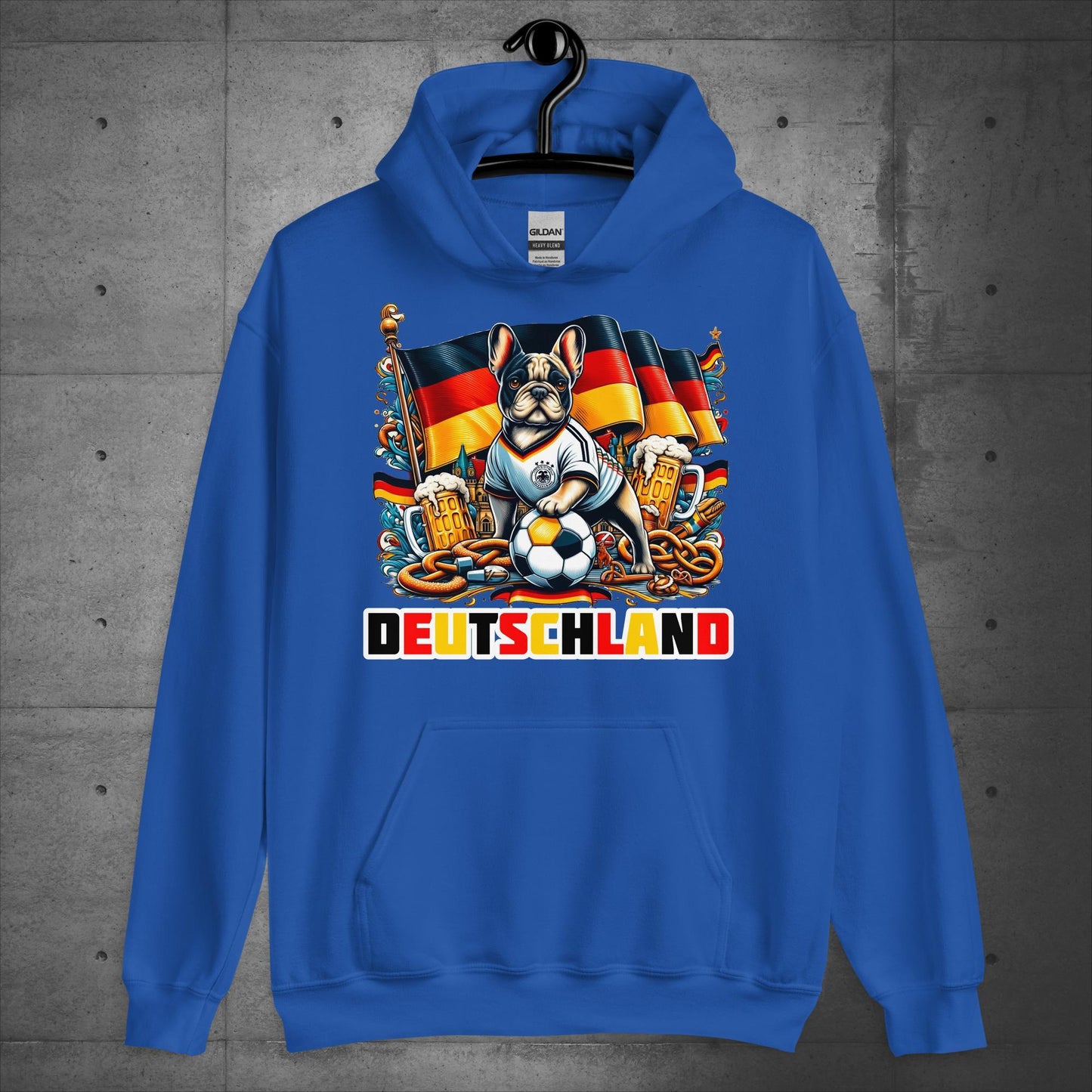 Frenchie Deutschland Football Fan - Unisex Hoodie - Frenchie Emporium