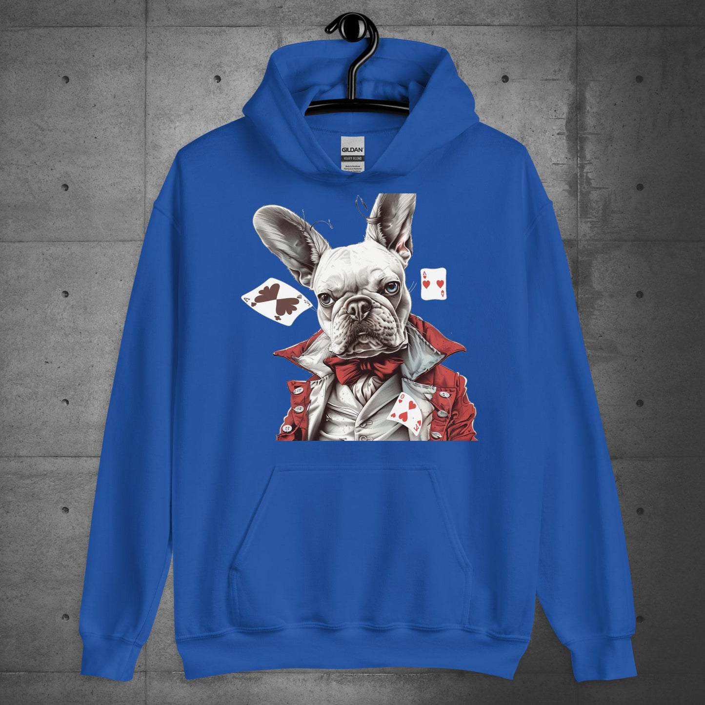 "Player of the cards" Frenchie - Unisex Hoodie - Frenchie Emporium