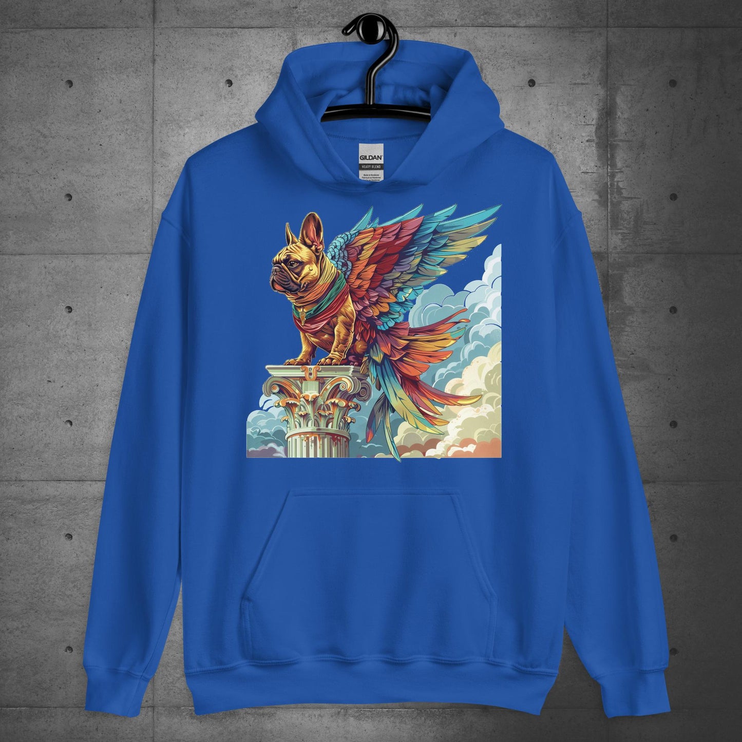 "Wings of Majesty" Frenchie Unisex Hoodie - Frenchie Emporium
