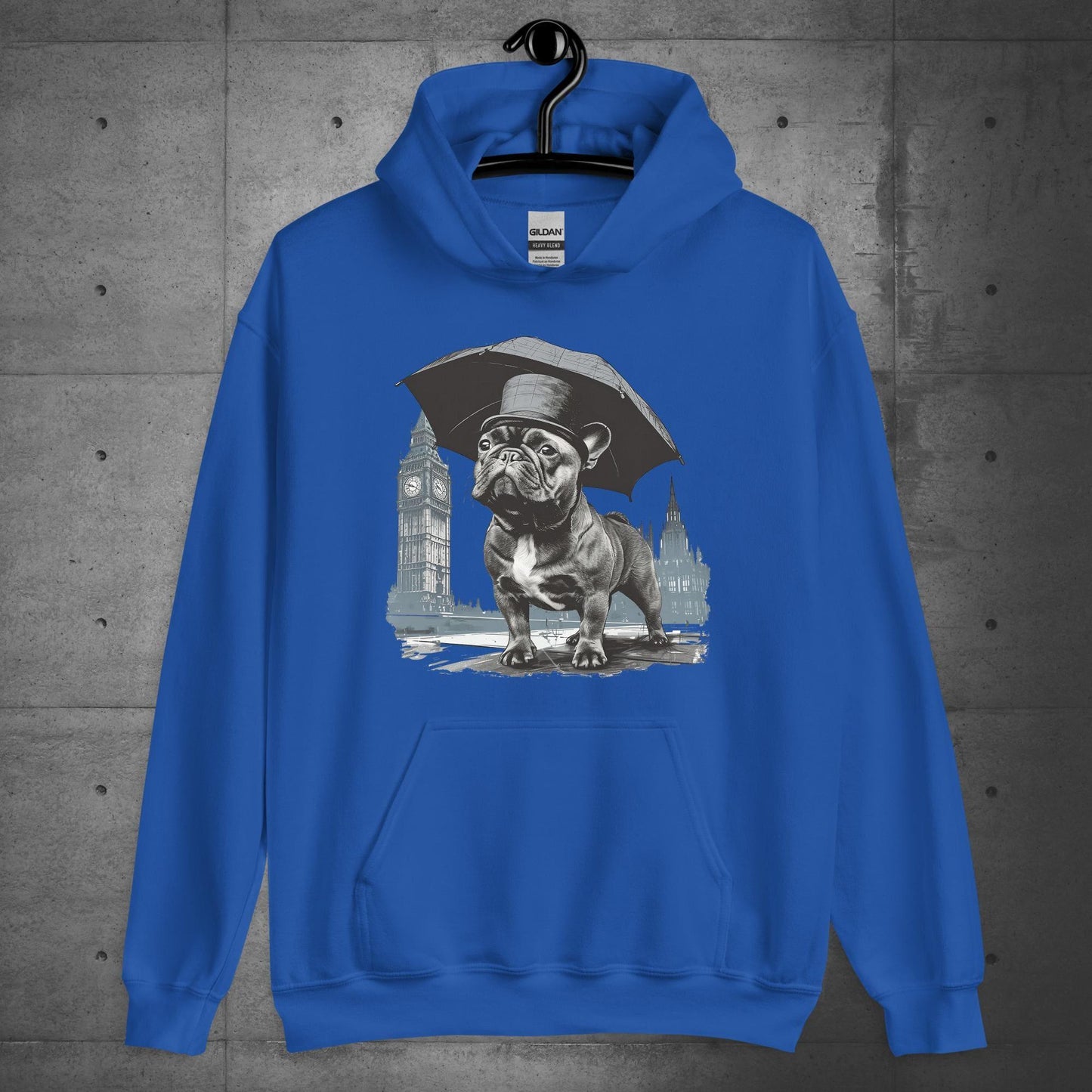 Paw-sitivly British Frenchie - Unisex Hoodie - Frenchie Emporium