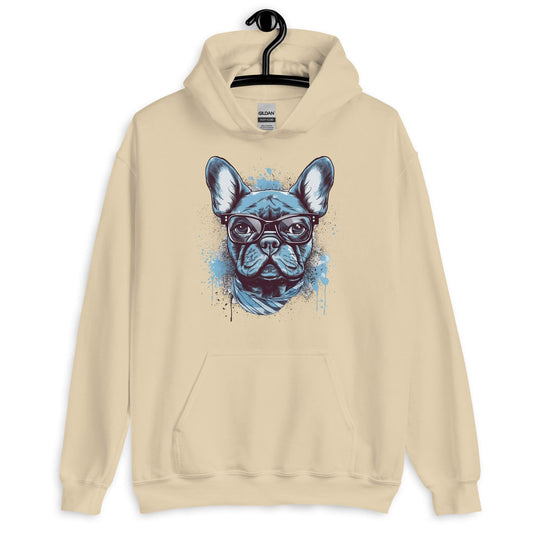 Hipster Frenchie - Unisex Hoodie - Frenchie Emporium
