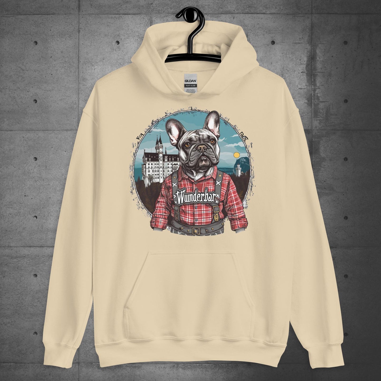 Wunderbar Frenchie in Lederhosen Unisex Hoodie - Frenchie Emporium