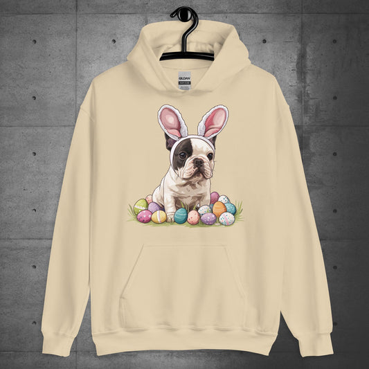 Frenchie Easter Bunny Bliss Unisex Hoodie - Frenchie Emporium