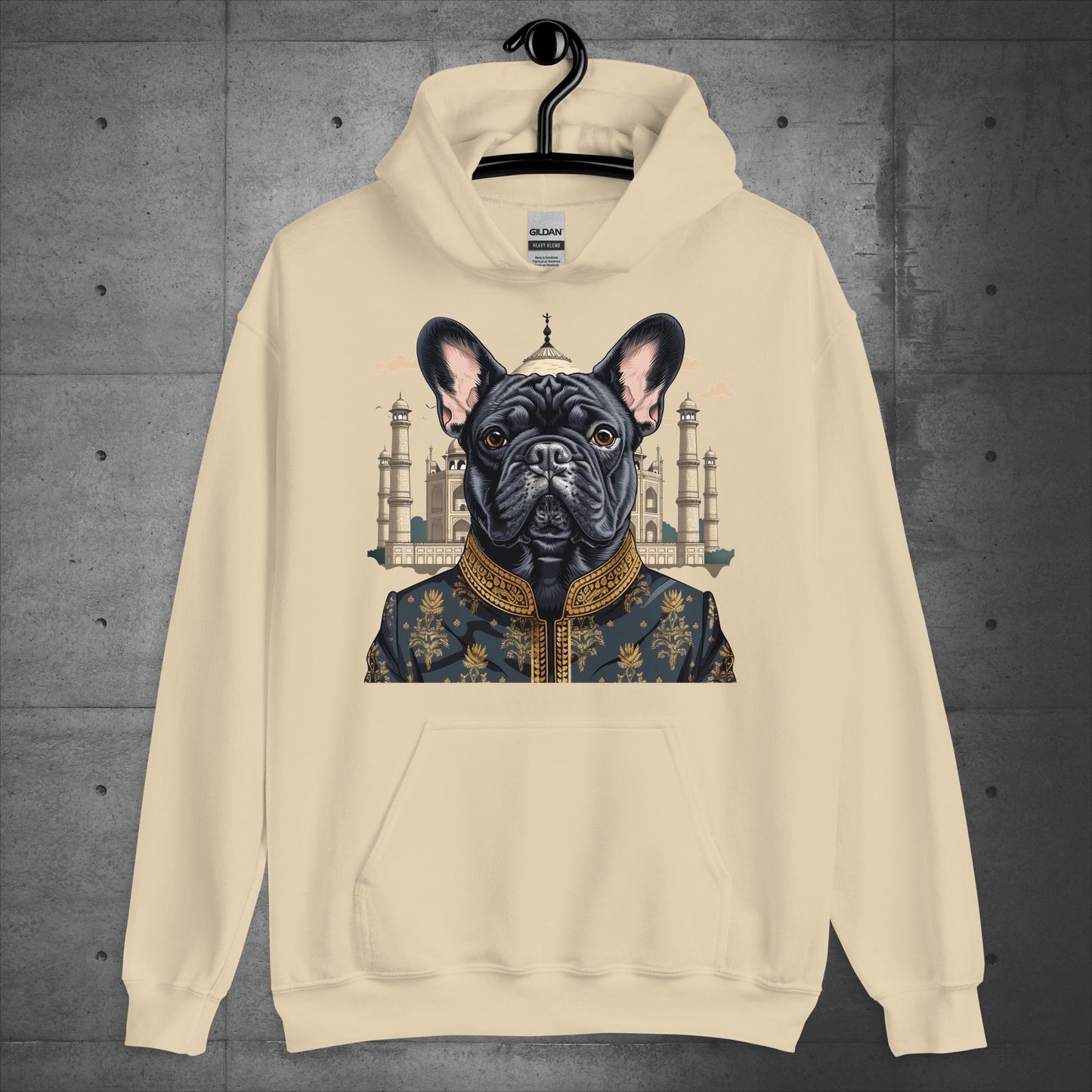 Enchanting Taj Mahal Frenchie Unisex Hoodie - Frenchie Emporium