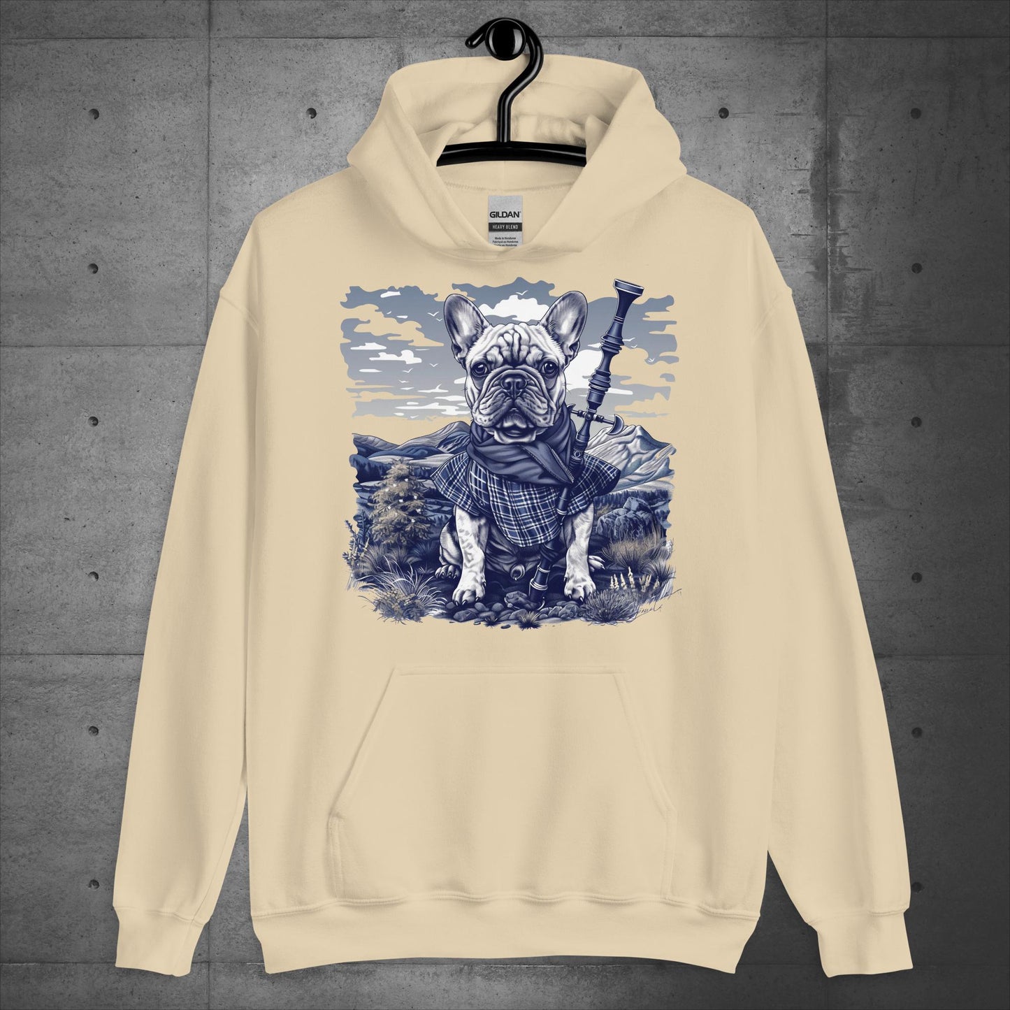 Tartan Highland Frenchie - Unisex Hoodie - Frenchie Emporium