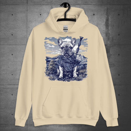Tartan Highland Frenchie - Unisex Hoodie - Frenchie Emporium