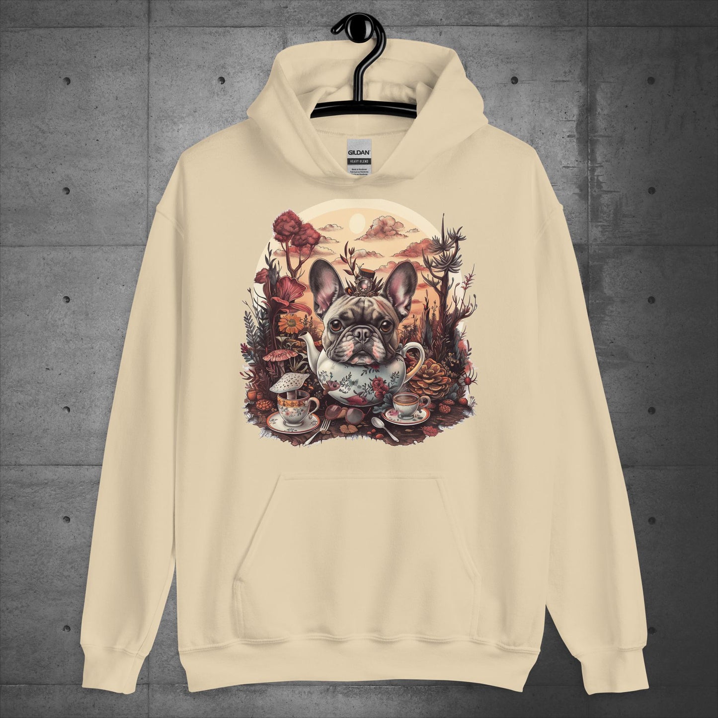 Tea Party Frenchie - Unisex Hoodie - Frenchie Emporium