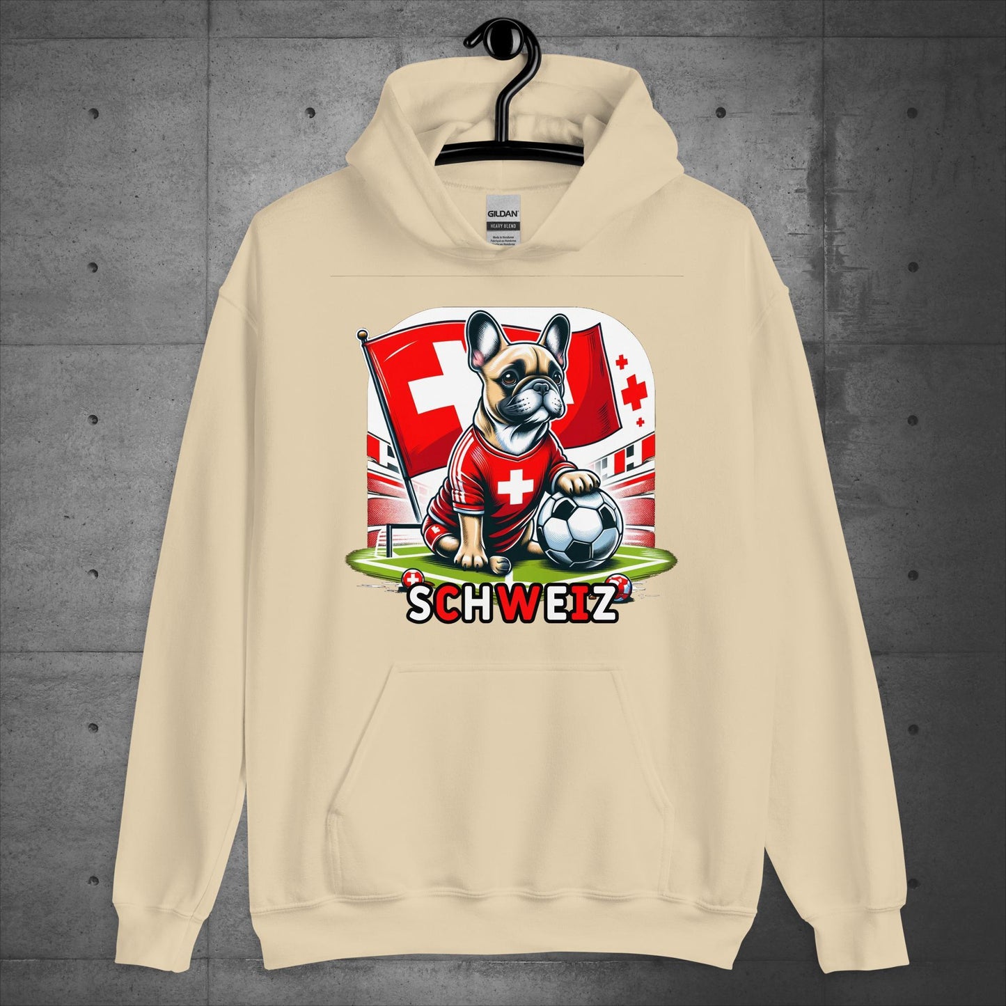 Frenchie Schweiz Football Fan - Unisex Hoodie - Frenchie Emporium