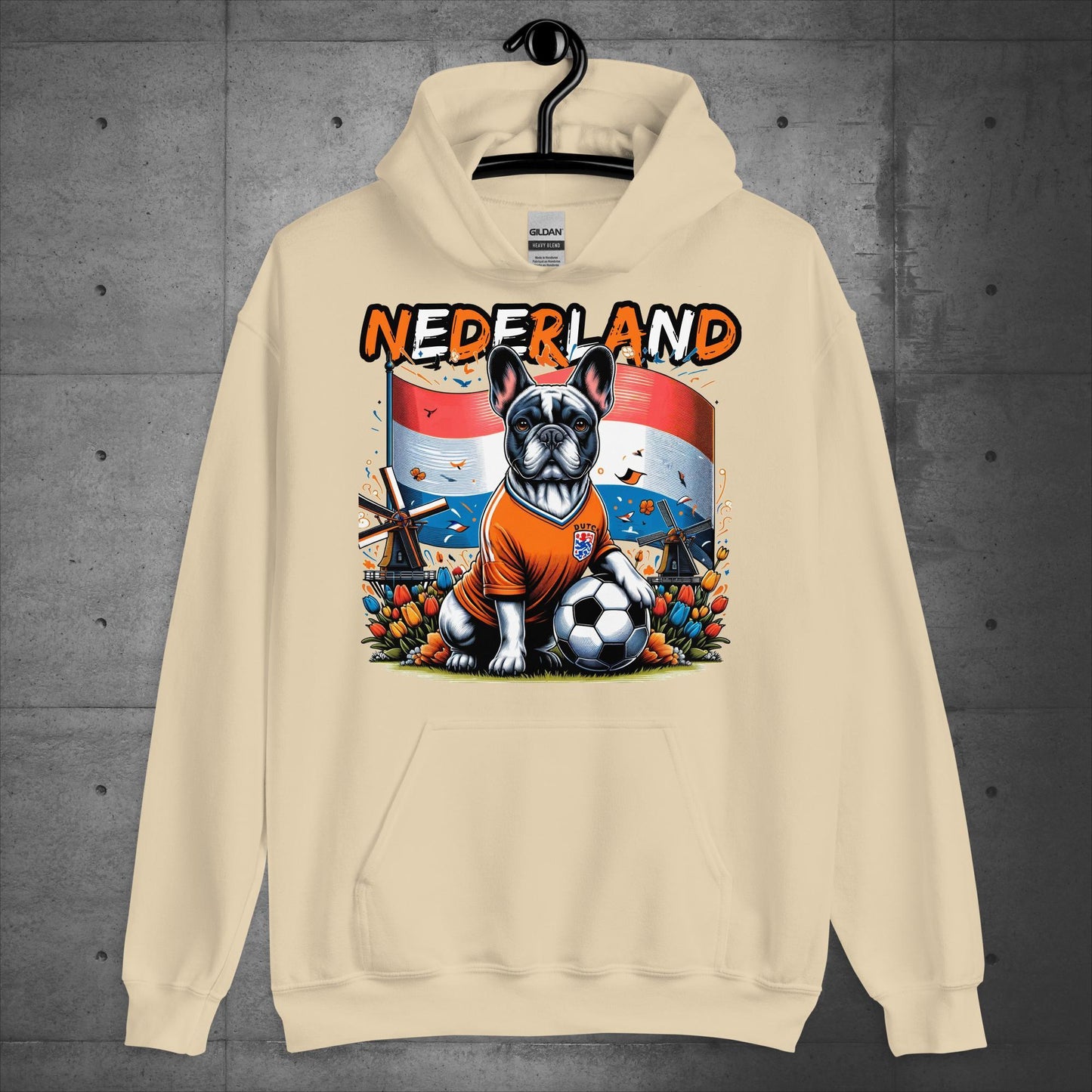 Frenchie Nederland Football Fan - Unisex Hoodie - Frenchie Emporium