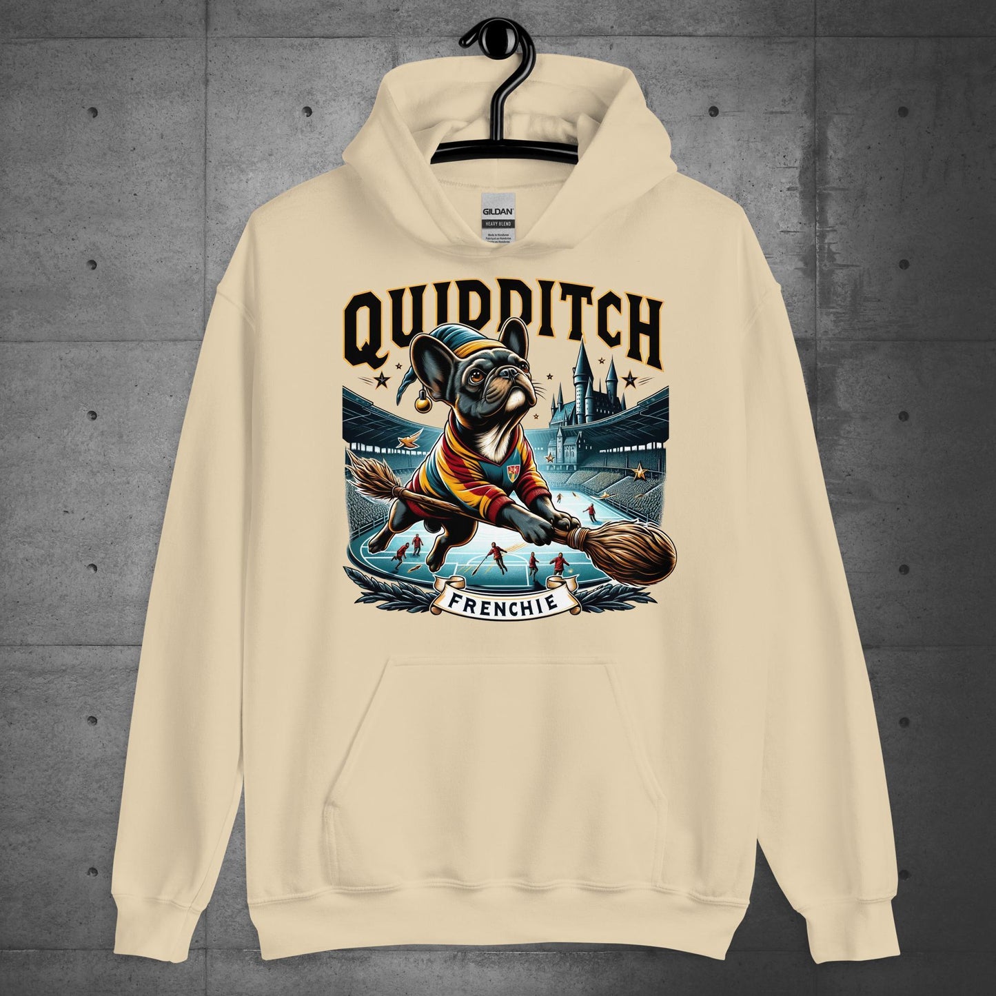 Unisex "Quidditch Frenchie" Hoodie - Frenchie Emporium