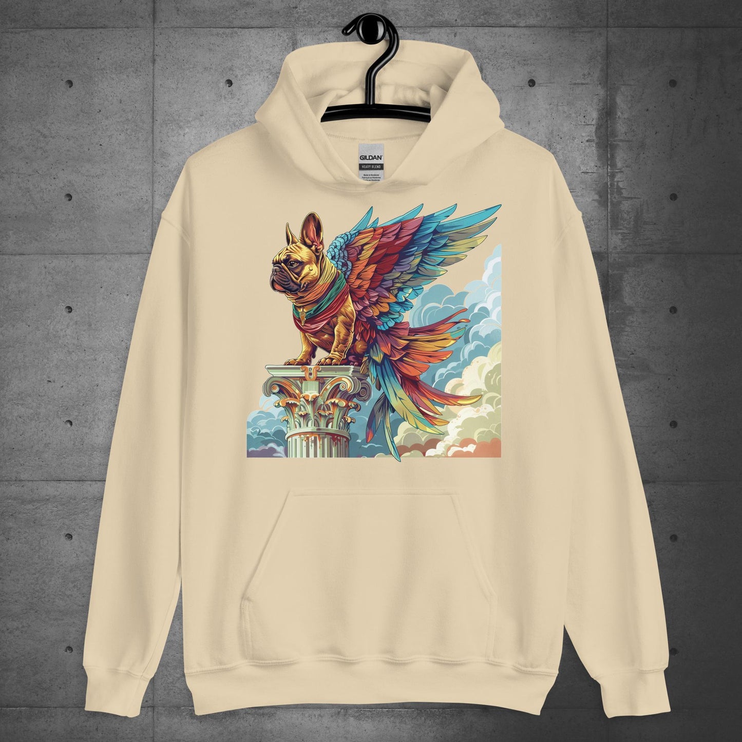 "Wings of Majesty" Frenchie Unisex Hoodie - Frenchie Emporium