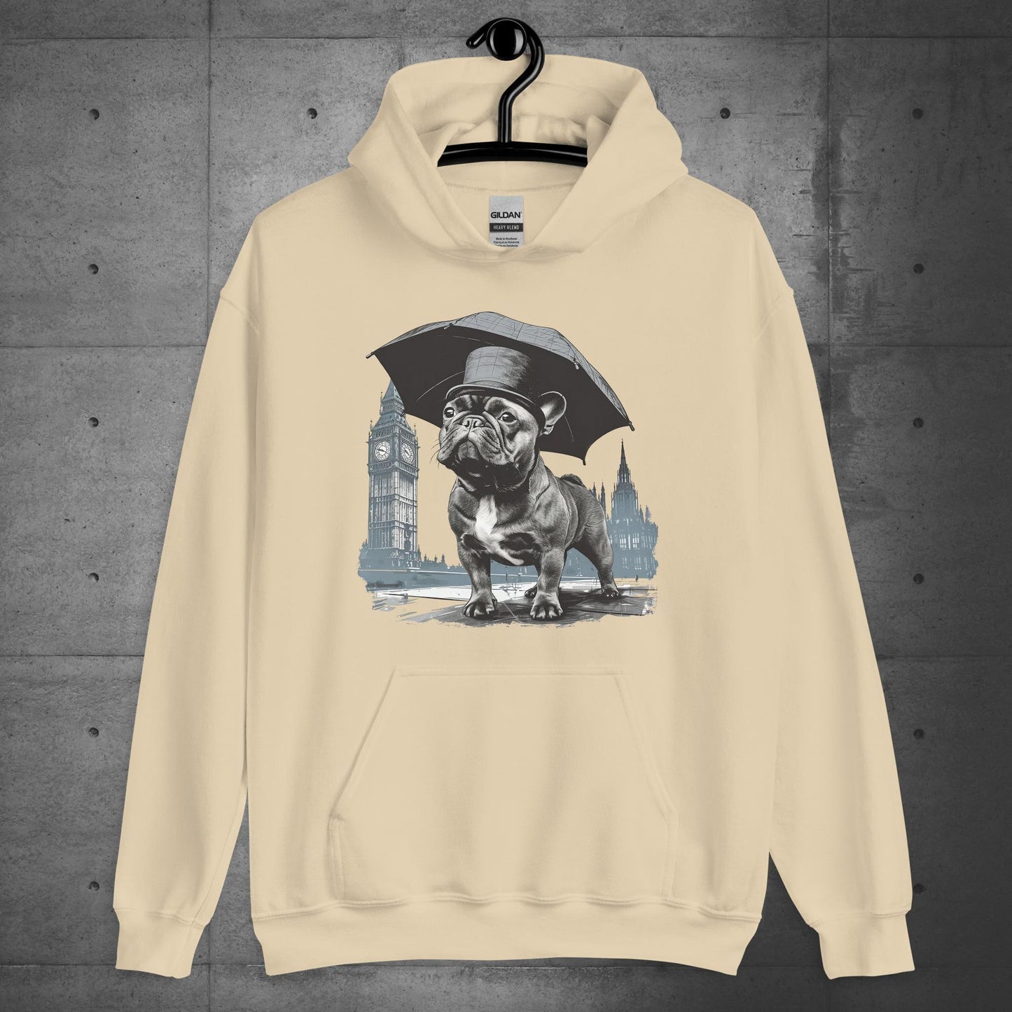Paw-sitivly British Frenchie - Unisex Hoodie - Frenchie Emporium