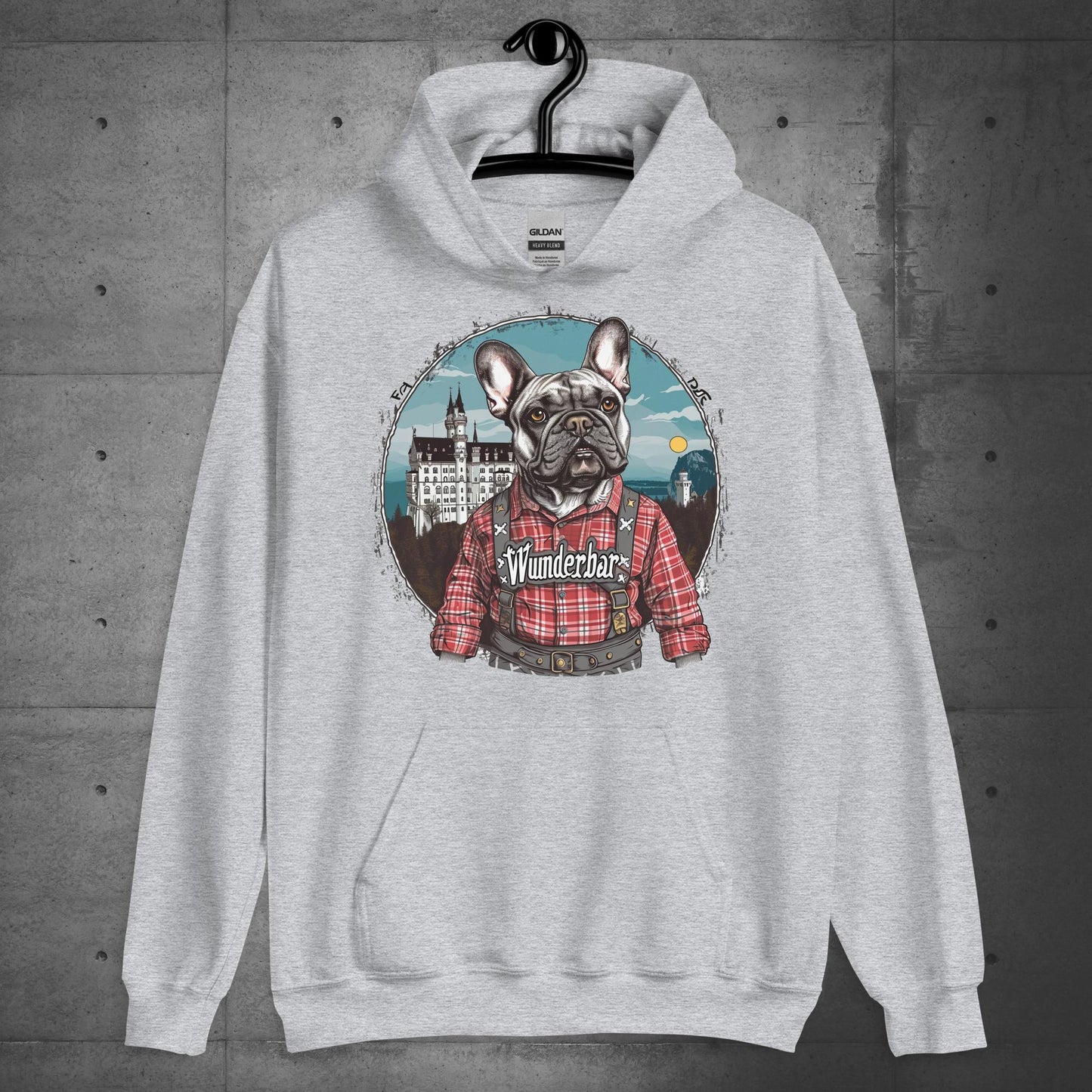 Wunderbar Frenchie in Lederhosen Unisex Hoodie - Frenchie Emporium