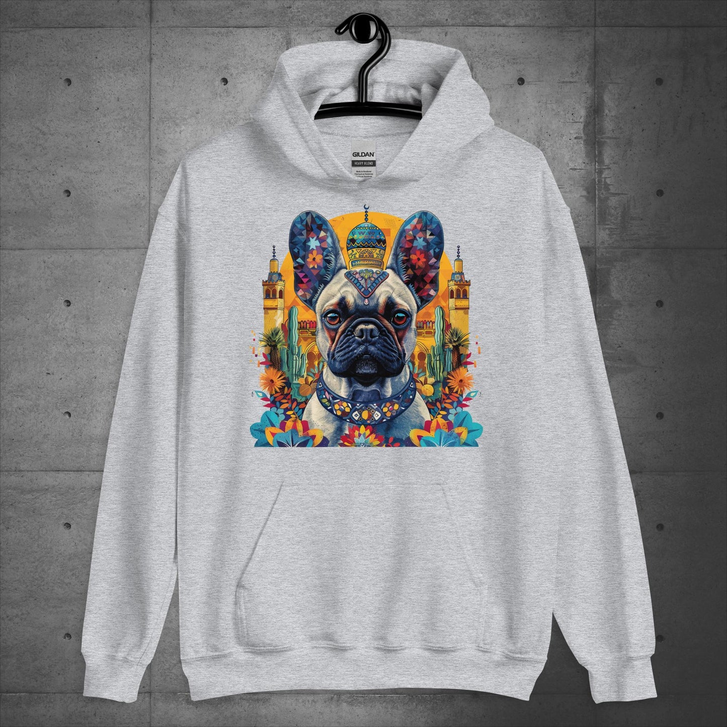 Colorful Marrakesh Medina Frenchie Unisex Hoodie - Frenchie Emporium