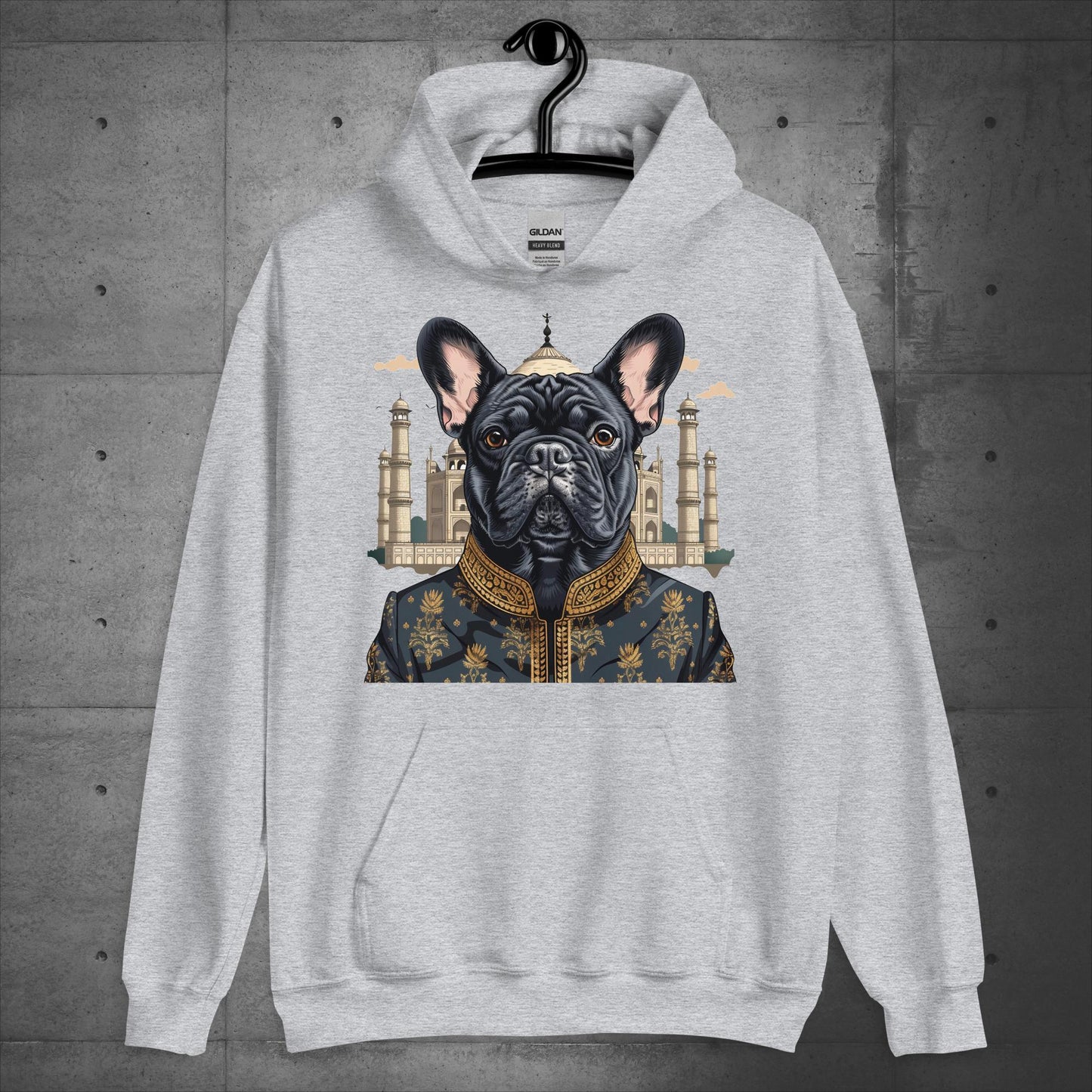 Enchanting Taj Mahal Frenchie Unisex Hoodie - Frenchie Emporium